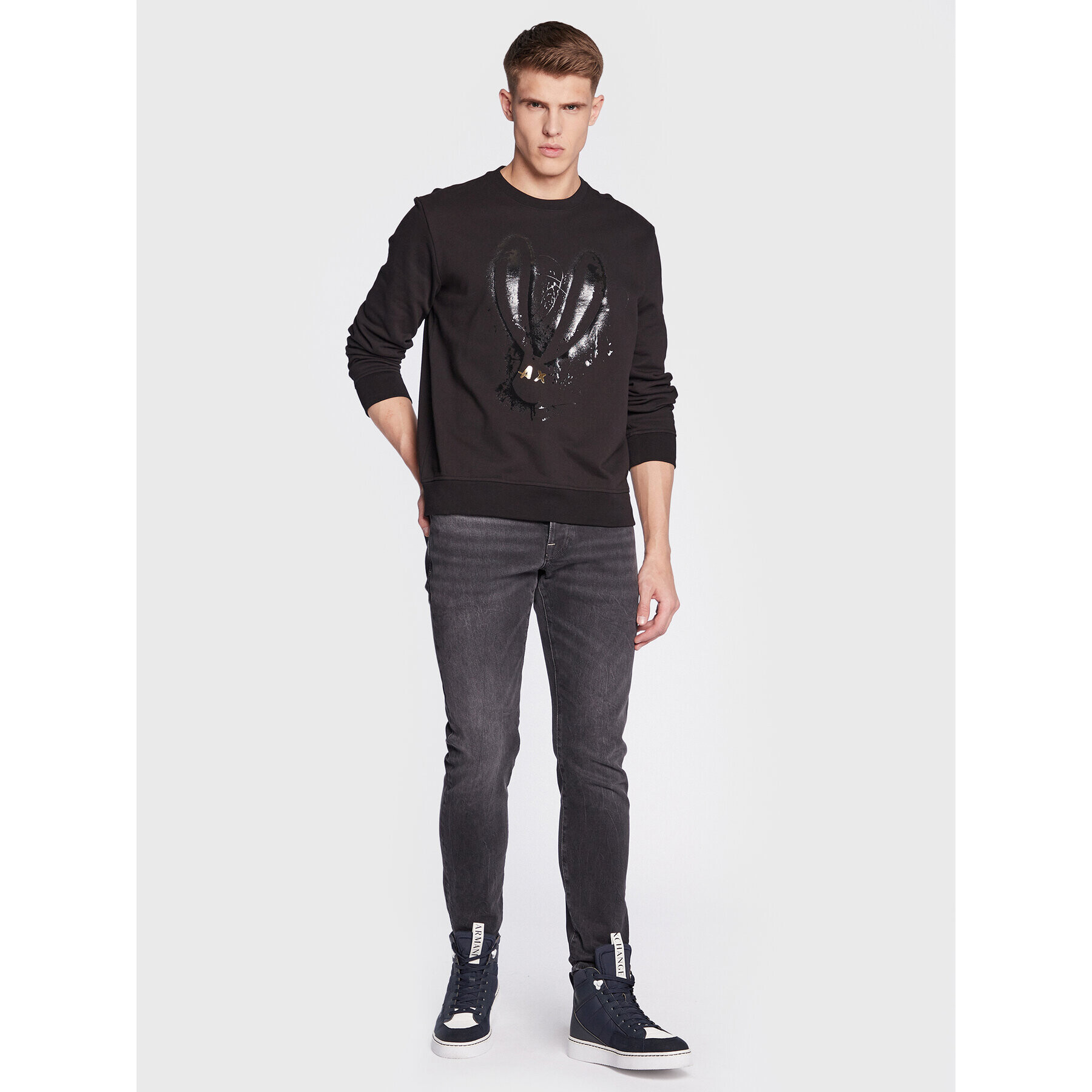 Armani Exchange Jopa 3RZMEB ZJ1ZZ 1200 Črna Regular Fit - Pepit.si