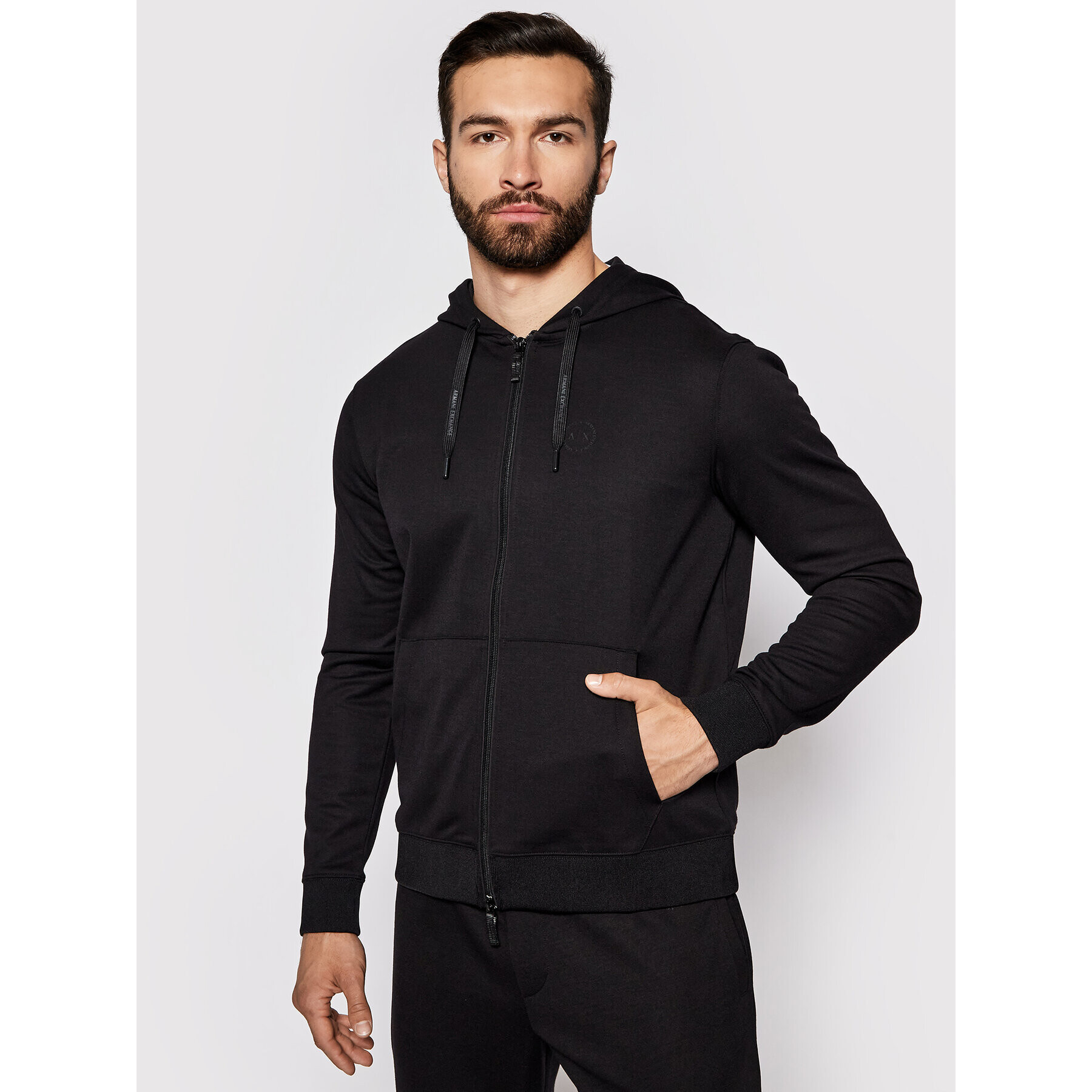 Armani Exchange Jopa 8NZM74 Z9N1Z 1200 Črna Regular Fit - Pepit.si