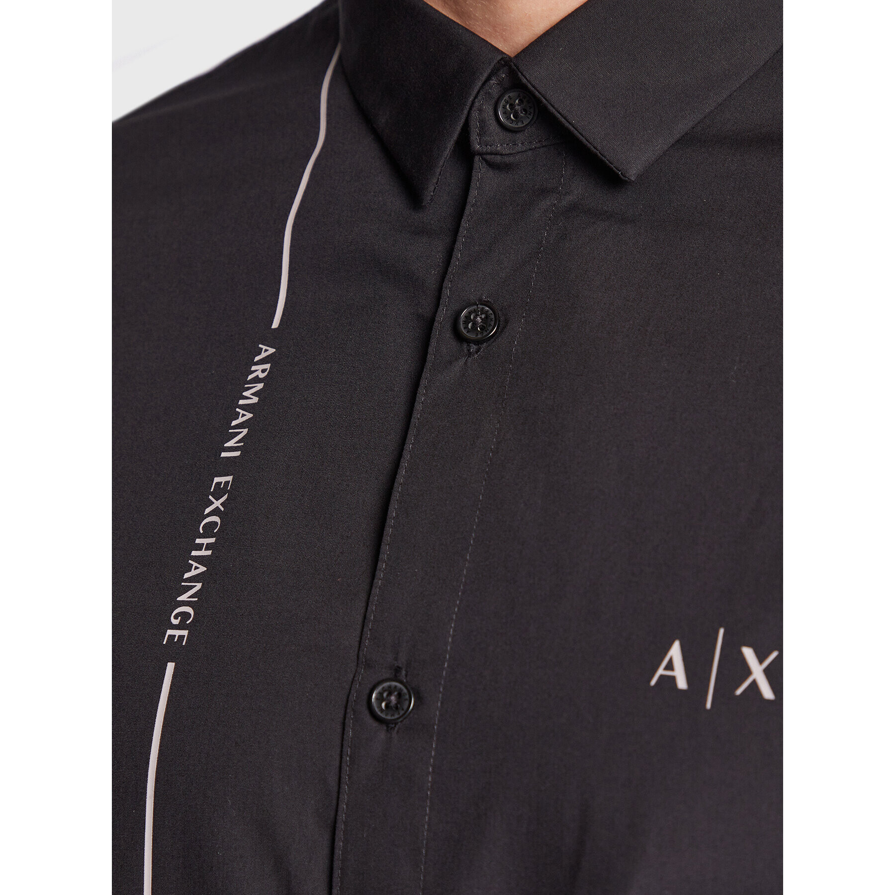 Armani Exchange Srajca 3RZC01 ZNXLZ 1200 Črna Regular Fit - Pepit.si