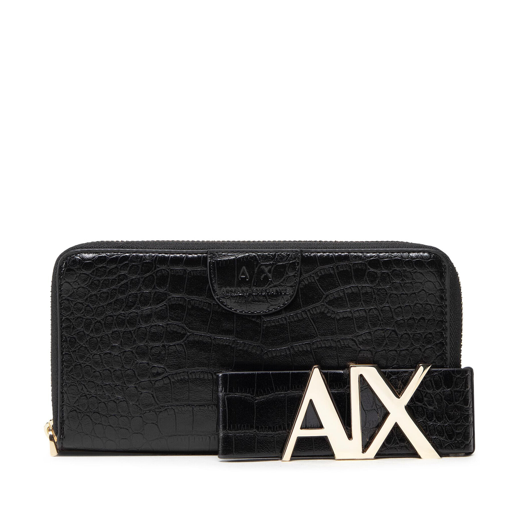 Armani Exchange Velika ženska denarnica 948451 2F751 00020 Črna - Pepit.si