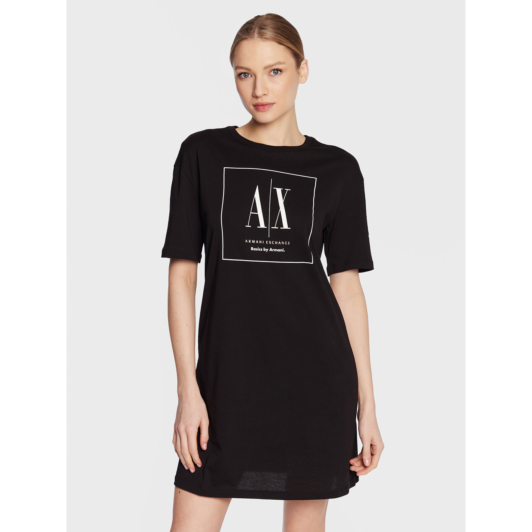 Armani Exchange Vsakodnevna obleka 3RYA78 YJ3RZ 1200 Črna Regular Fit - Pepit.si