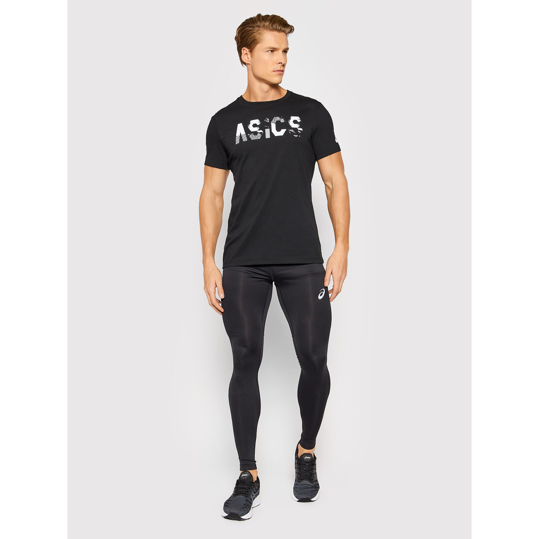 Asics Pajkice Core Tight 2011C345 Črna Slim Fit - Pepit.si