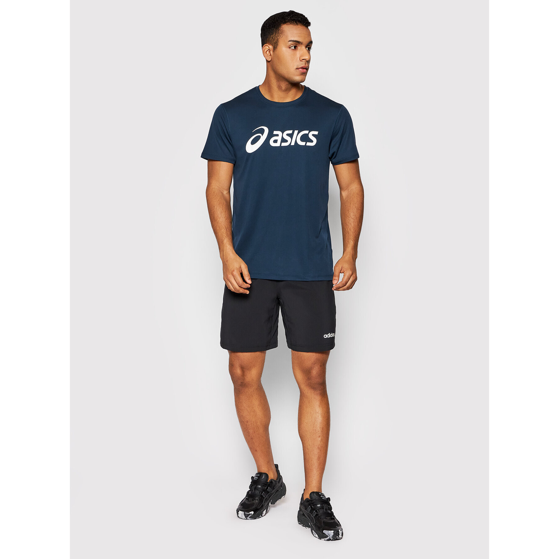 Asics Športna majica Core 2011C334 Mornarsko modra Regular Fit - Pepit.si