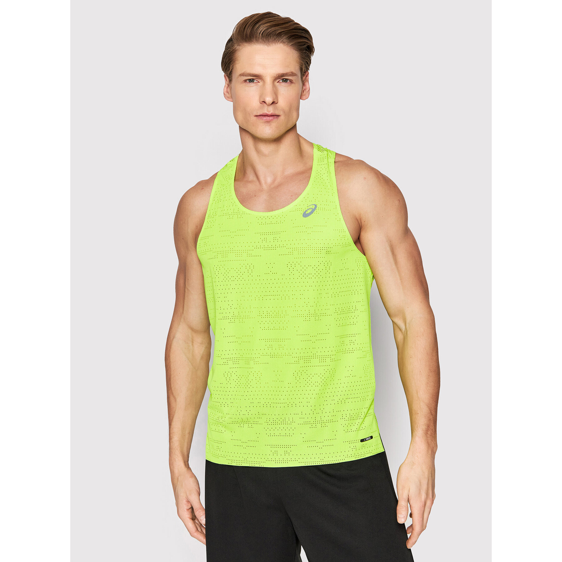 Asics Športna majica Ventilate Actibreeze Singlet 2011C232 Zelena Regular Fit - Pepit.si