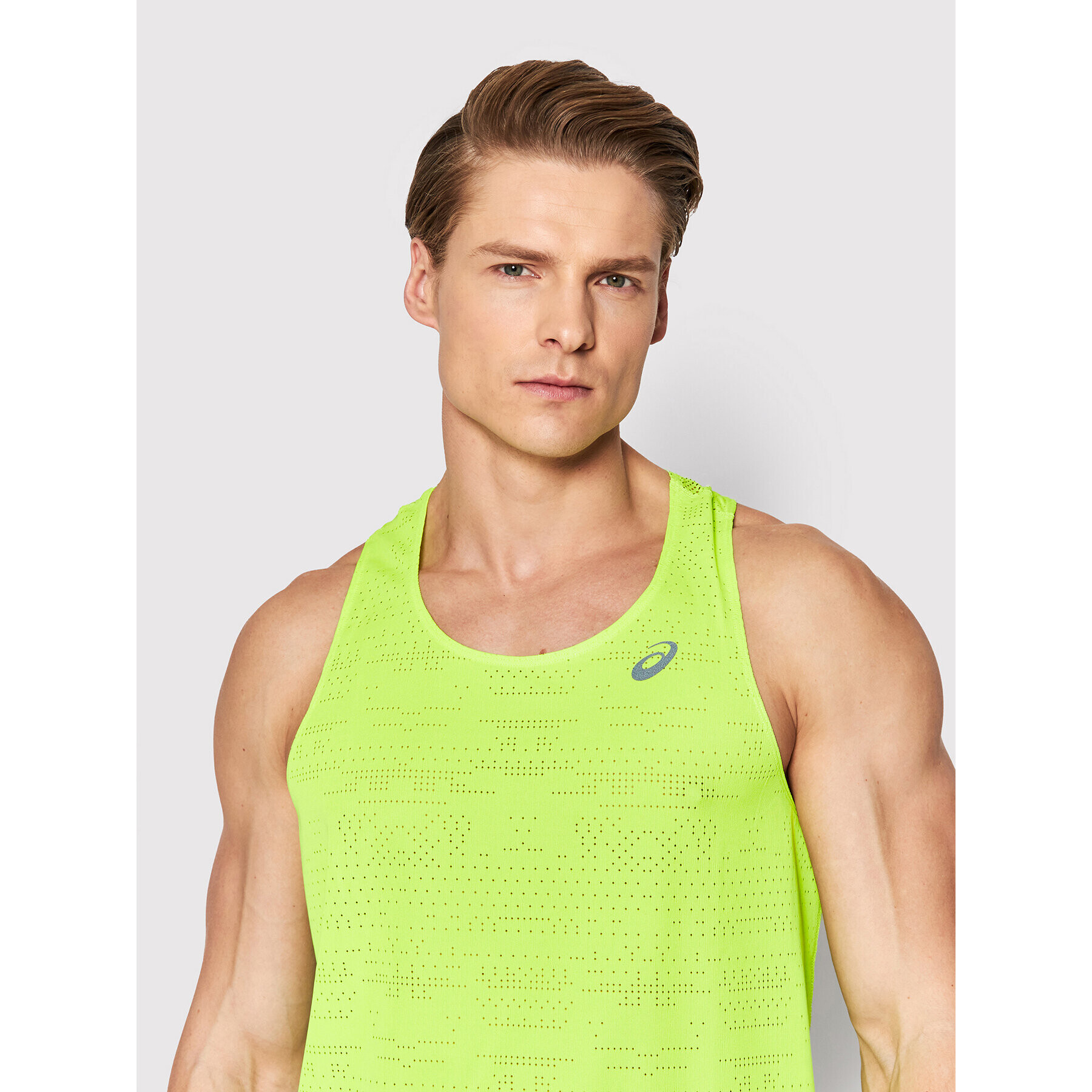 Asics Športna majica Ventilate Actibreeze Singlet 2011C232 Zelena Regular Fit - Pepit.si