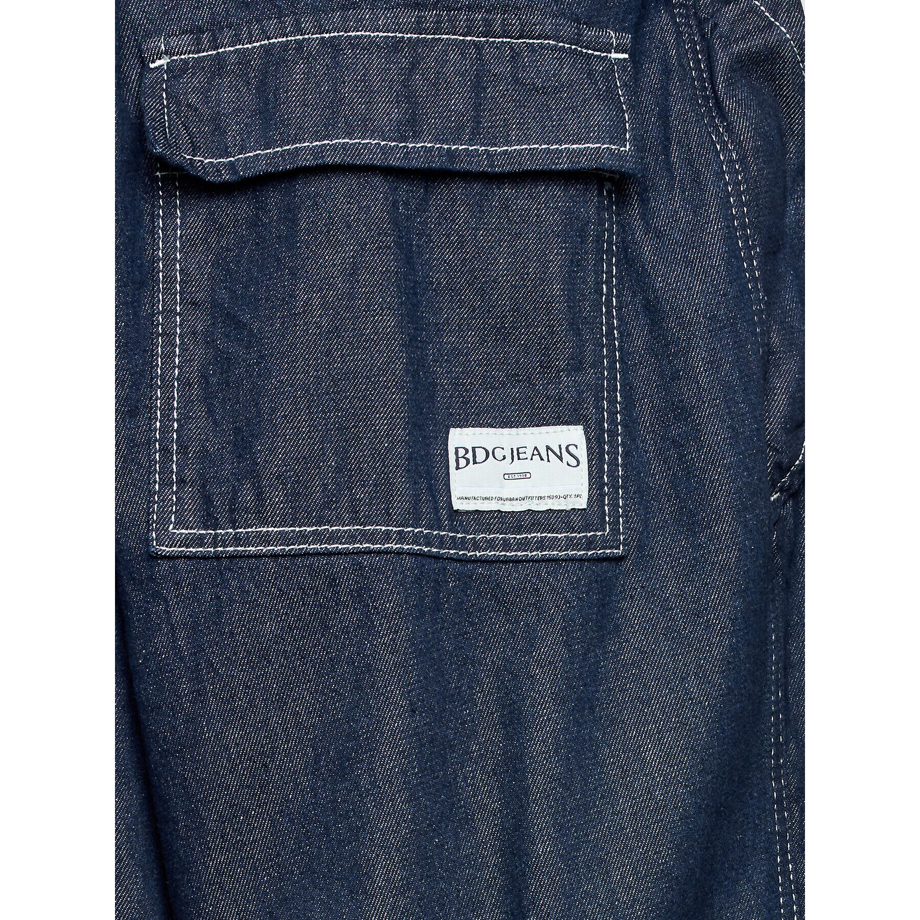 BDG Urban Outfitters Jogging hlače Denim Raw Baggy Tech 77175636 Modra Baggy Fit - Pepit.si