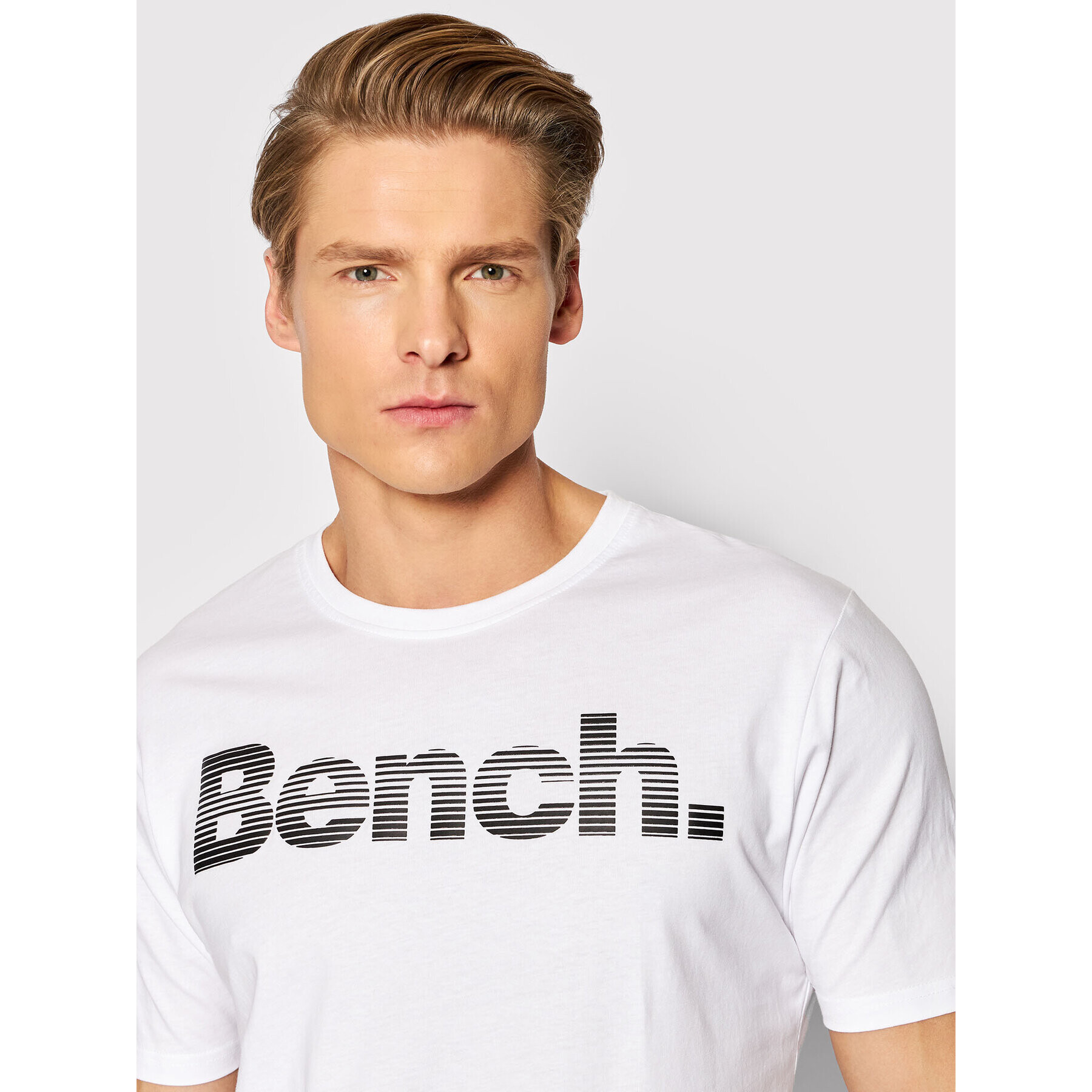 Bench Majica Leandro 118985 Bela Regular Fit - Pepit.si