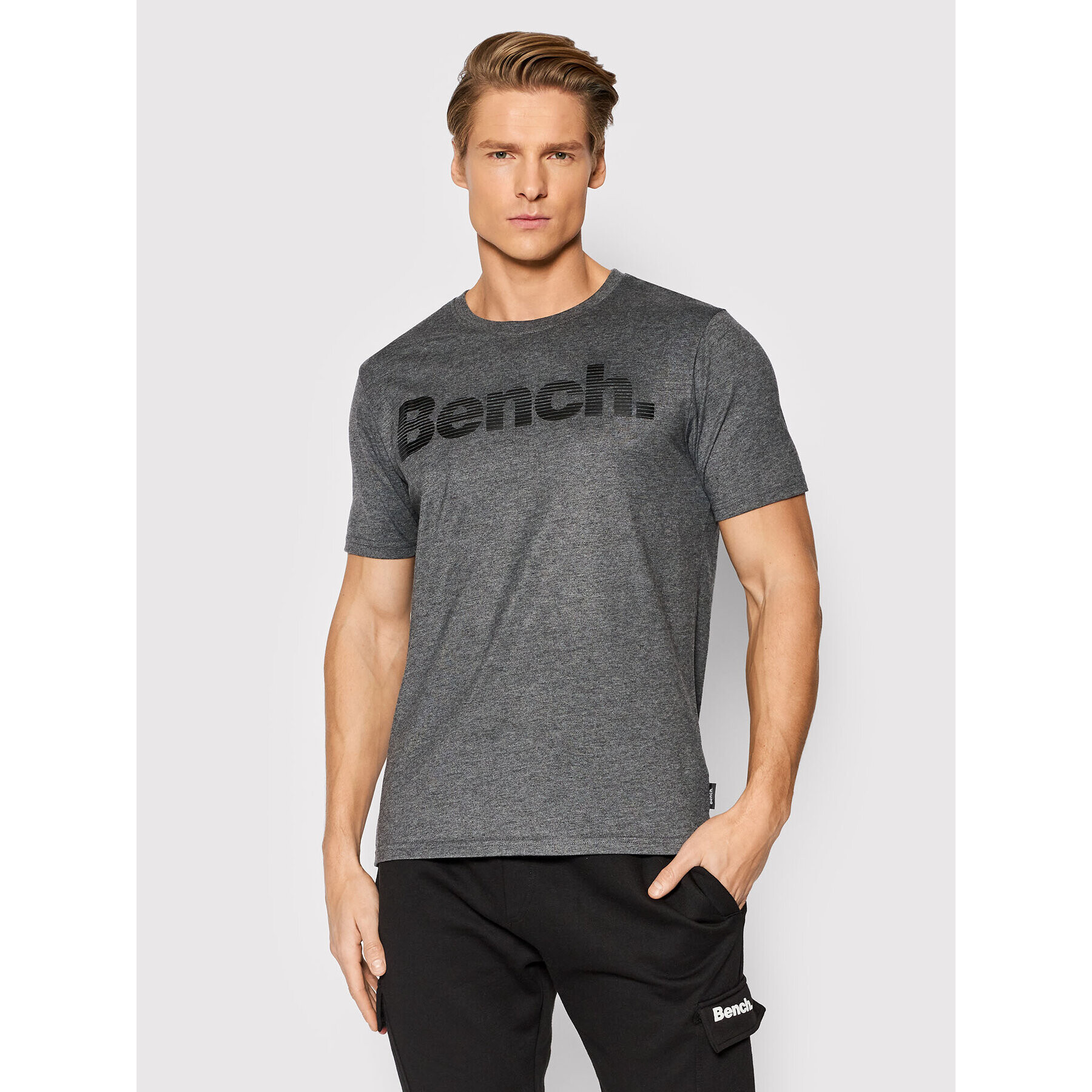 Bench Majica Leandro 118985 Siva Regular Fit - Pepit.si