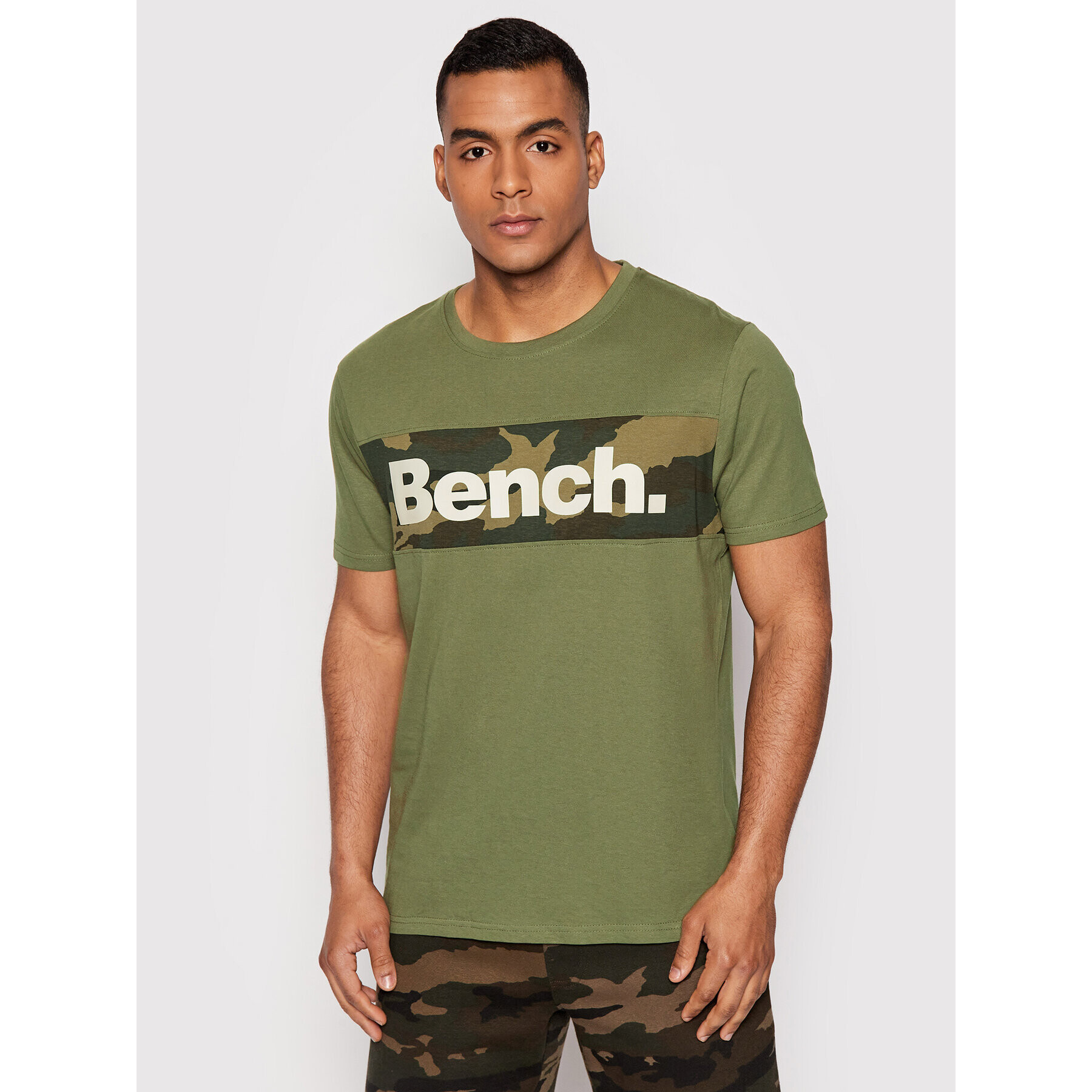 Bench Majica Sendak 120763 Zelena Regular Fit - Pepit.si