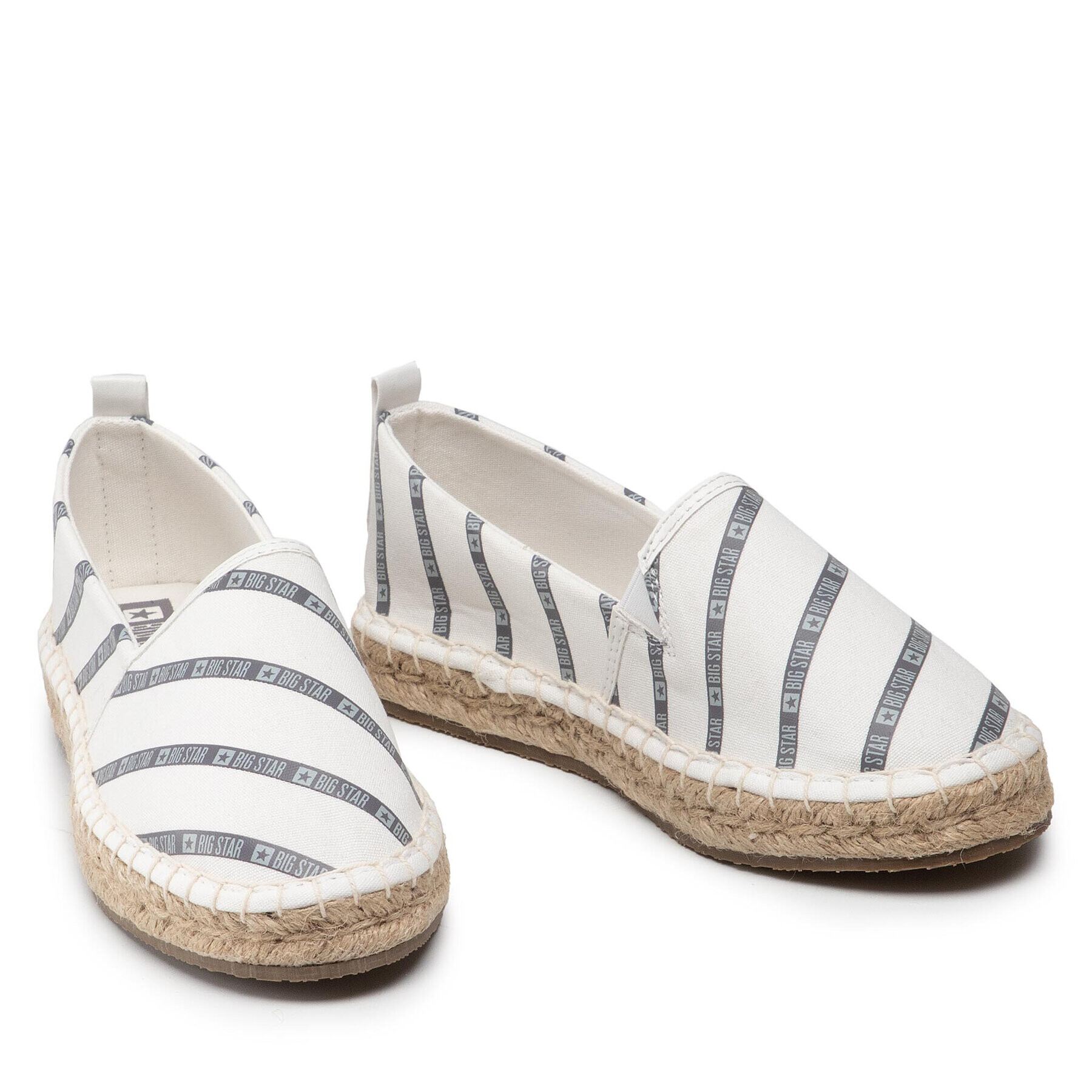 Big Star Shoes Espadrile JJ274959 Bela - Pepit.si