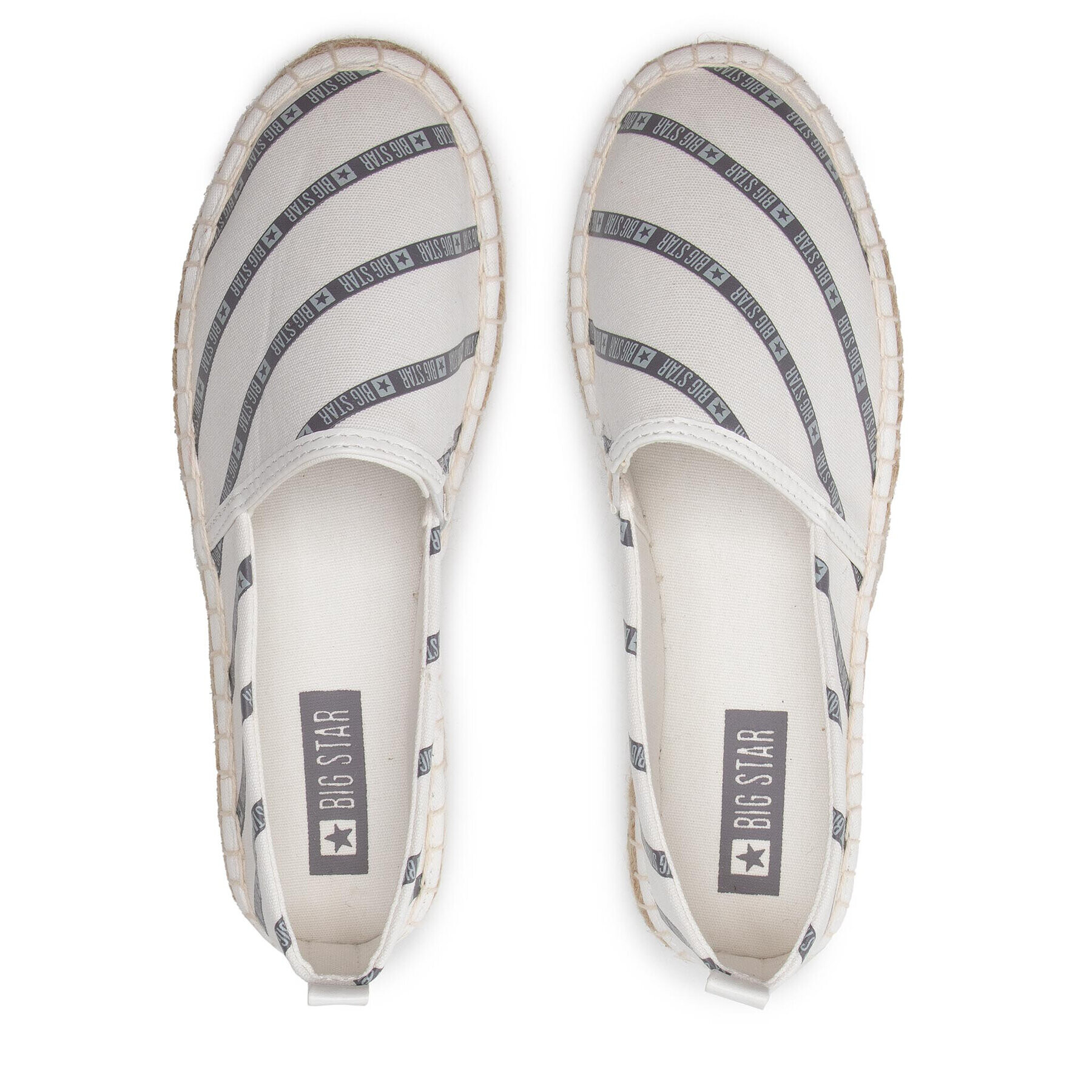 Big Star Shoes Espadrile JJ274959 Bela - Pepit.si