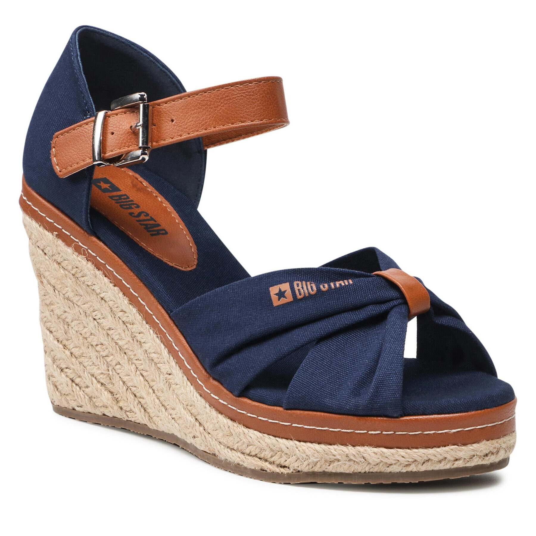 Big Star Shoes Espadrile JJ274938 Mornarsko modra - Pepit.si