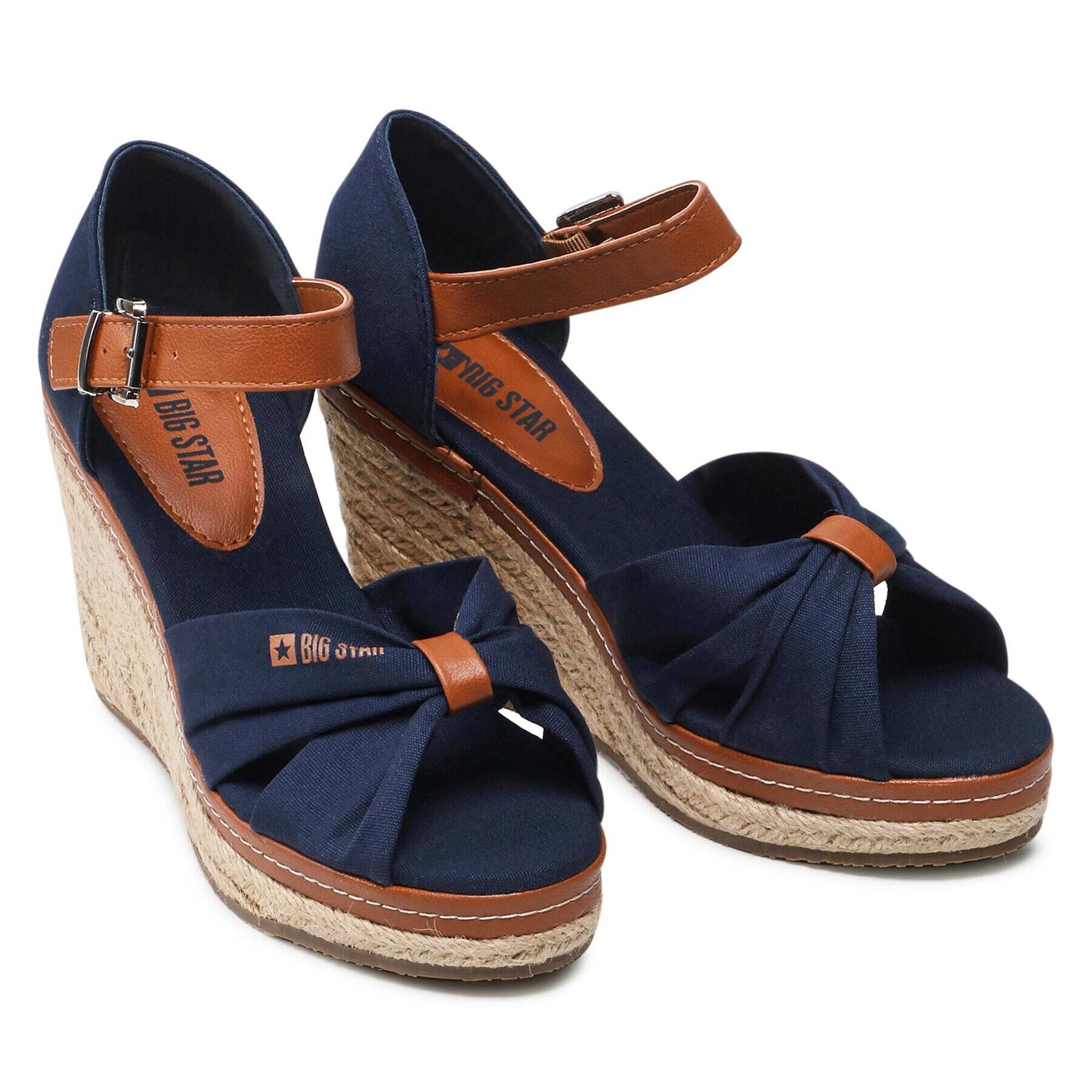 Big Star Shoes Espadrile JJ274938 Mornarsko modra - Pepit.si