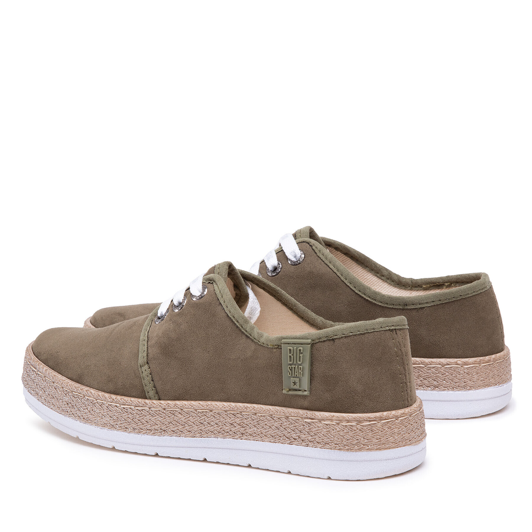 Big Star Shoes Nizki čevlji KK276007 Khaki - Pepit.si