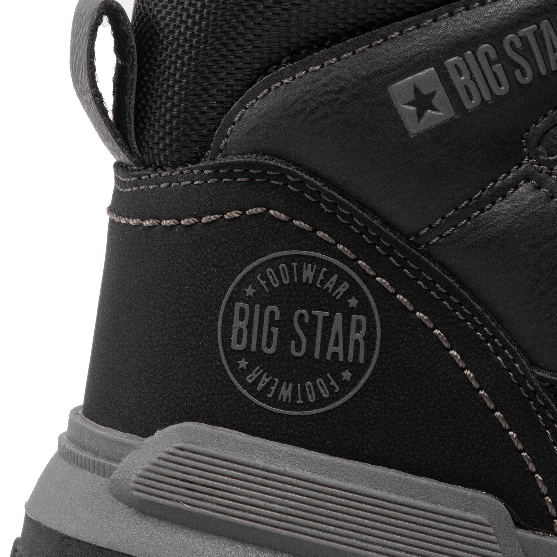 Big Star Shoes Pohodni čevlji KK274222 Črna - Pepit.si