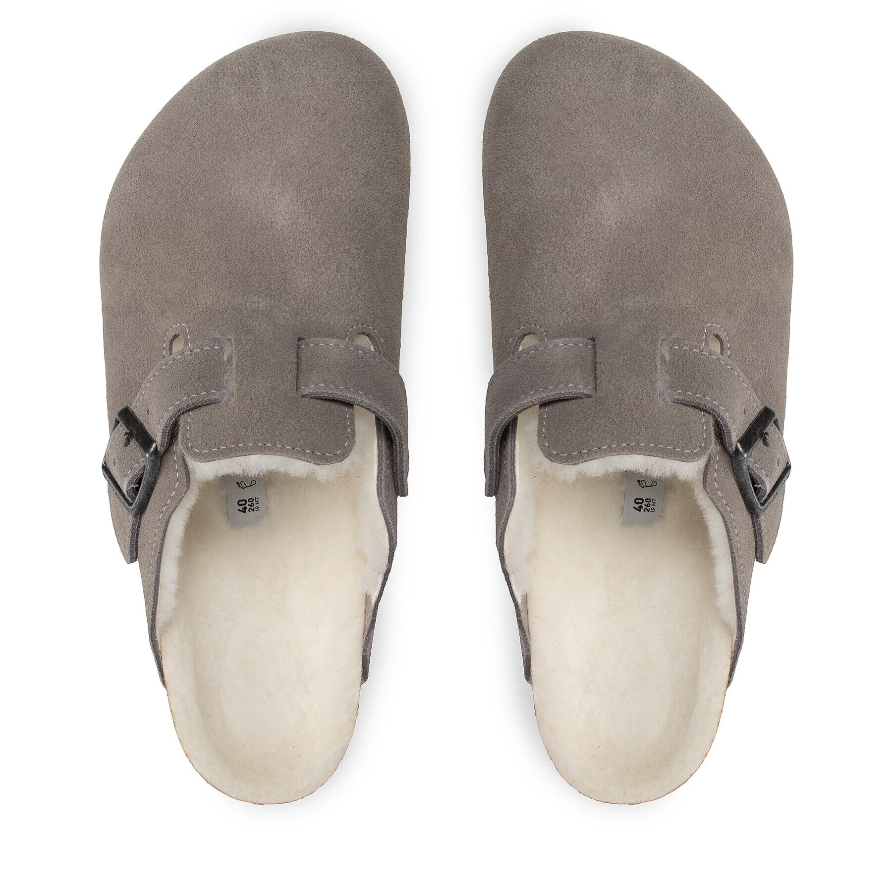 Birkenstock Copati Boston 1017650 Siva - Pepit.si