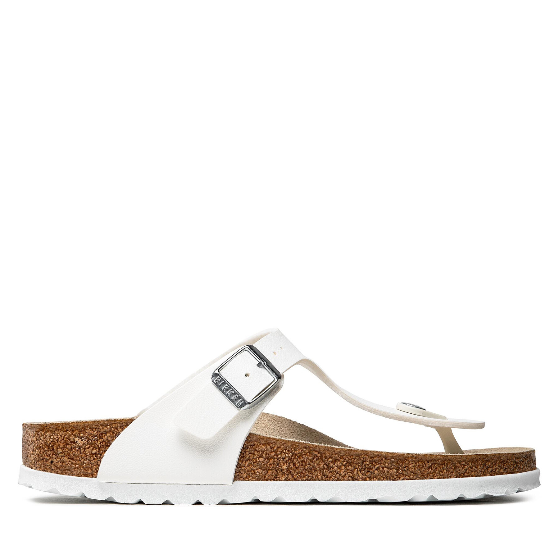 Birkenstock Japonke Gizeh 0043733 Bela - Pepit.si