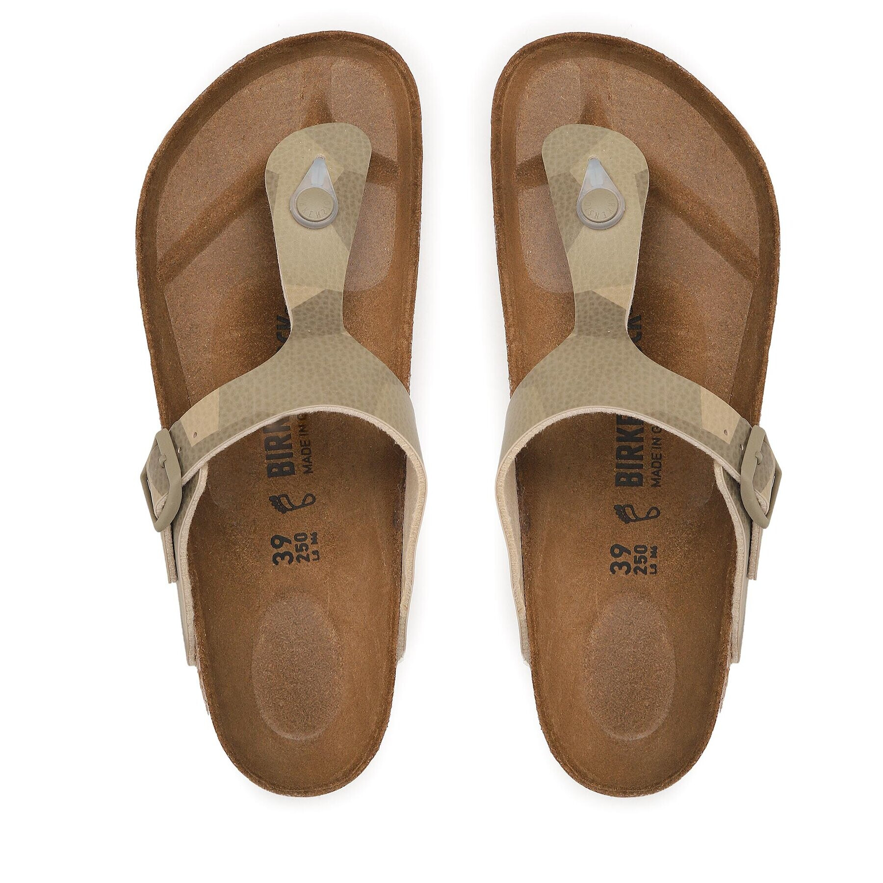 Birkenstock Japonke Gizeh 1024999 Zelena - Pepit.si