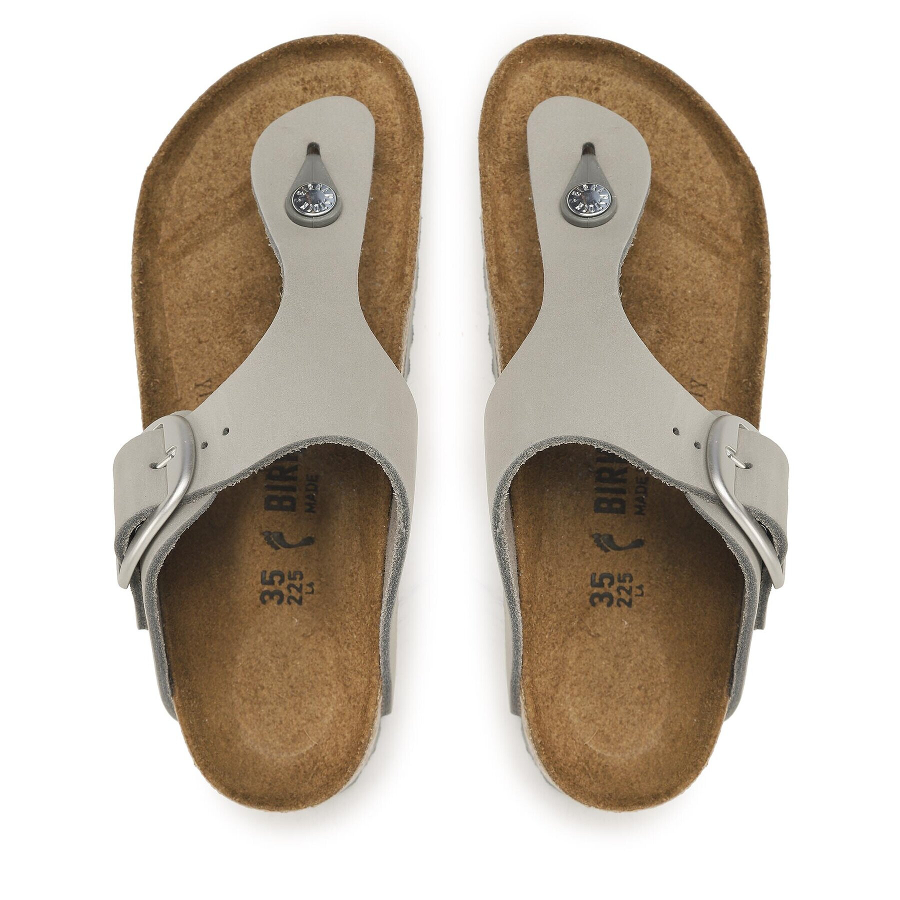 Birkenstock Japonke Gizeh Big Buckle 1022205 Siva - Pepit.si