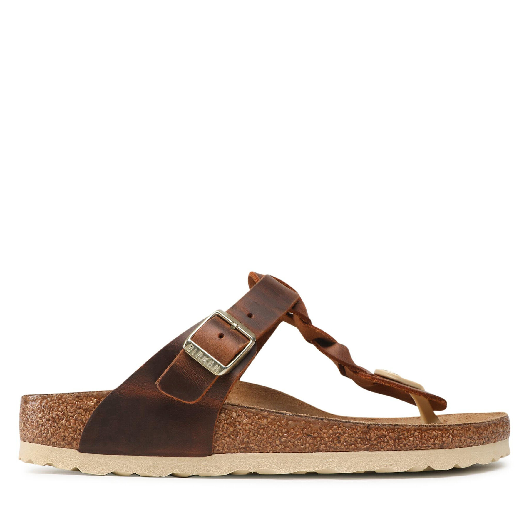 Birkenstock Japonke Gizeh Braided 1021336 Rjava - Pepit.si