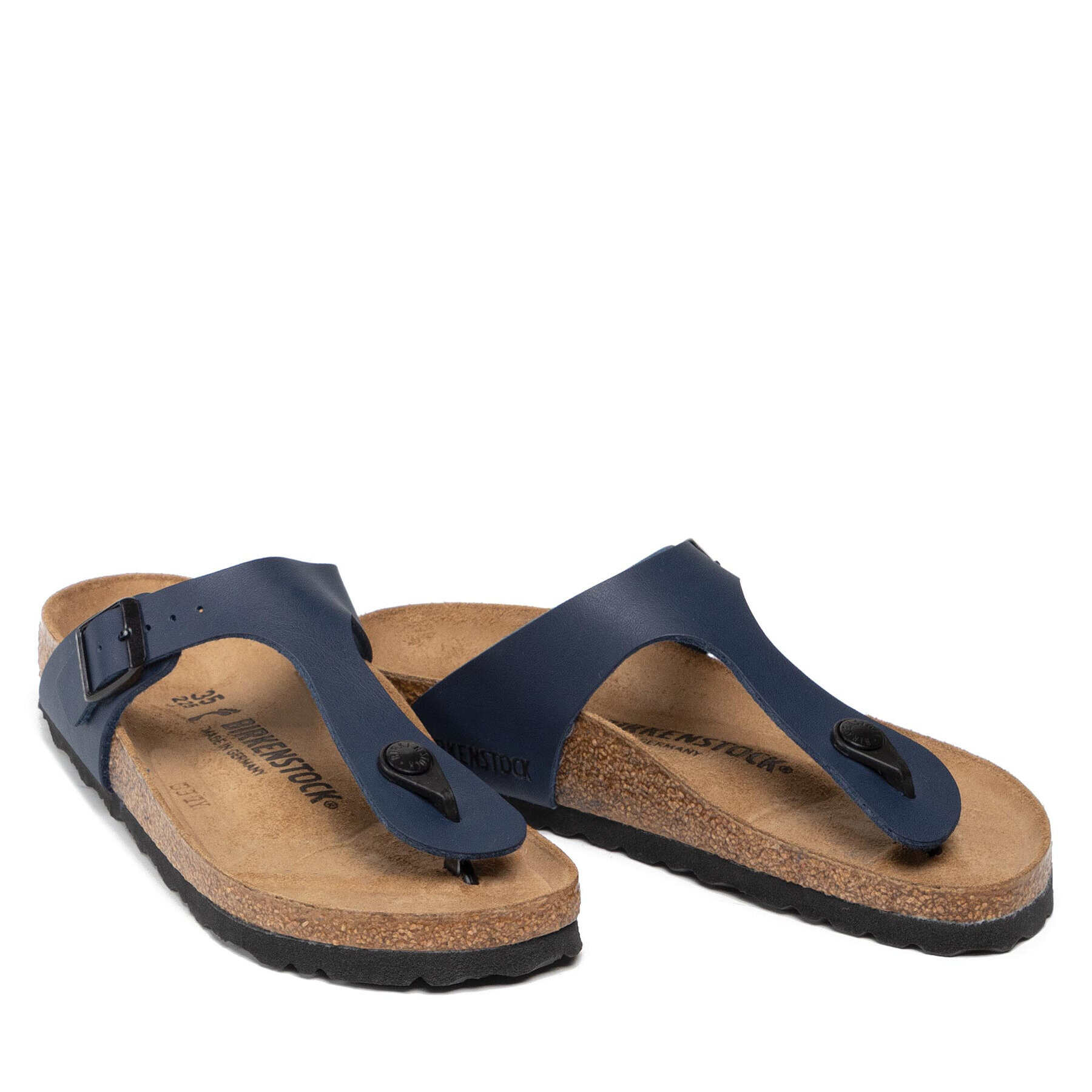 Birkenstock Japonke Gizeh Bs 0143623 Mornarsko modra - Pepit.si