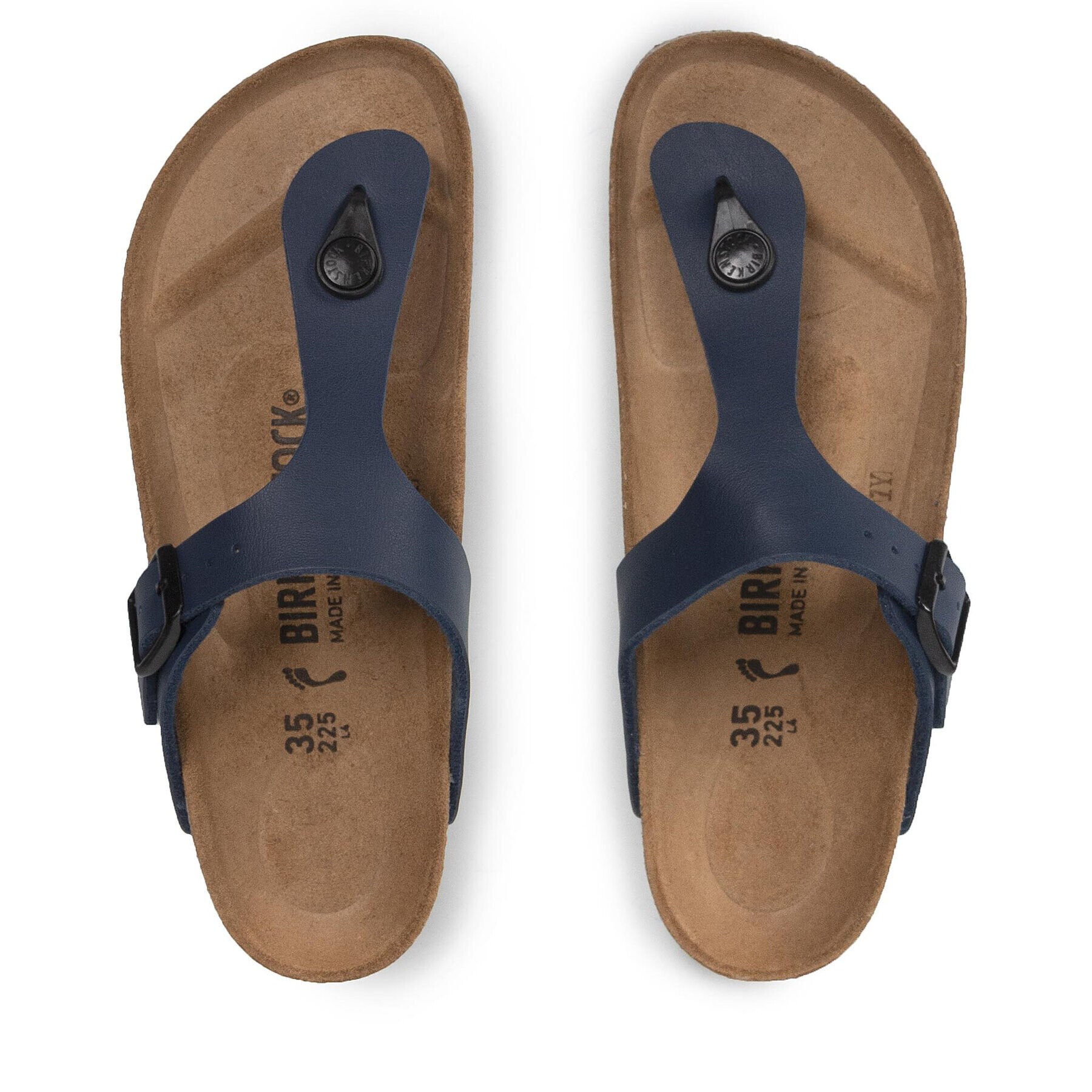 Birkenstock Japonke Gizeh Bs 0143623 Mornarsko modra - Pepit.si