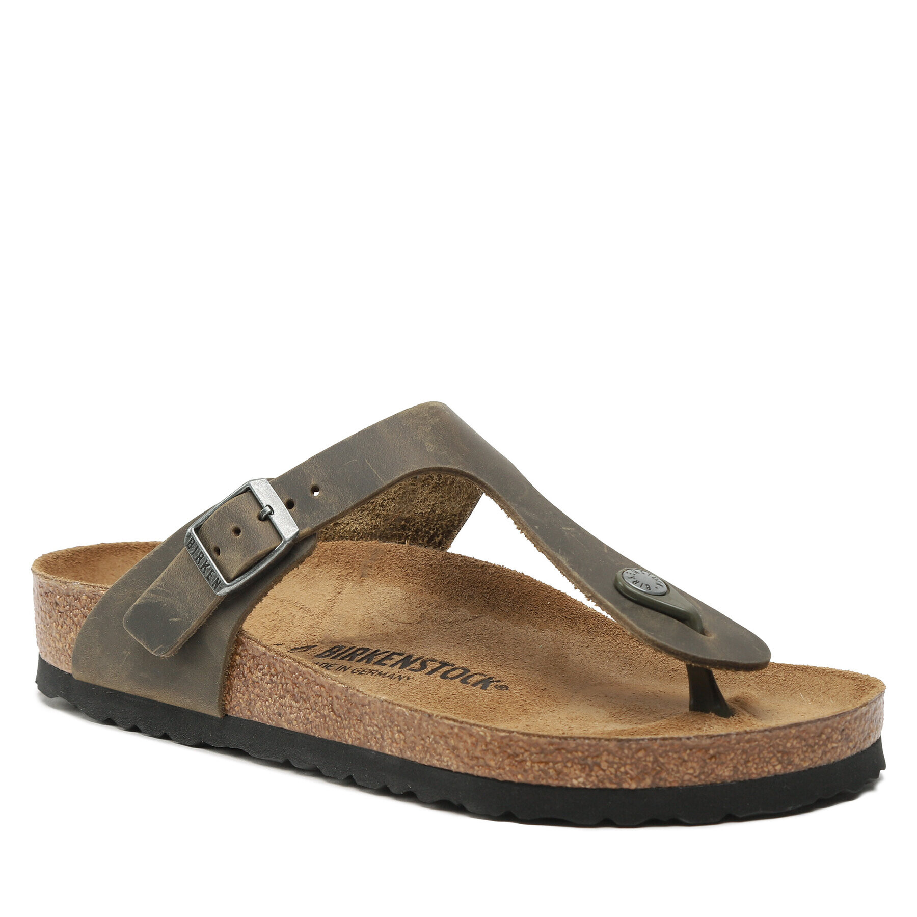 Birkenstock Japonke Gizeh Bs 1019327 Khaki - Pepit.si