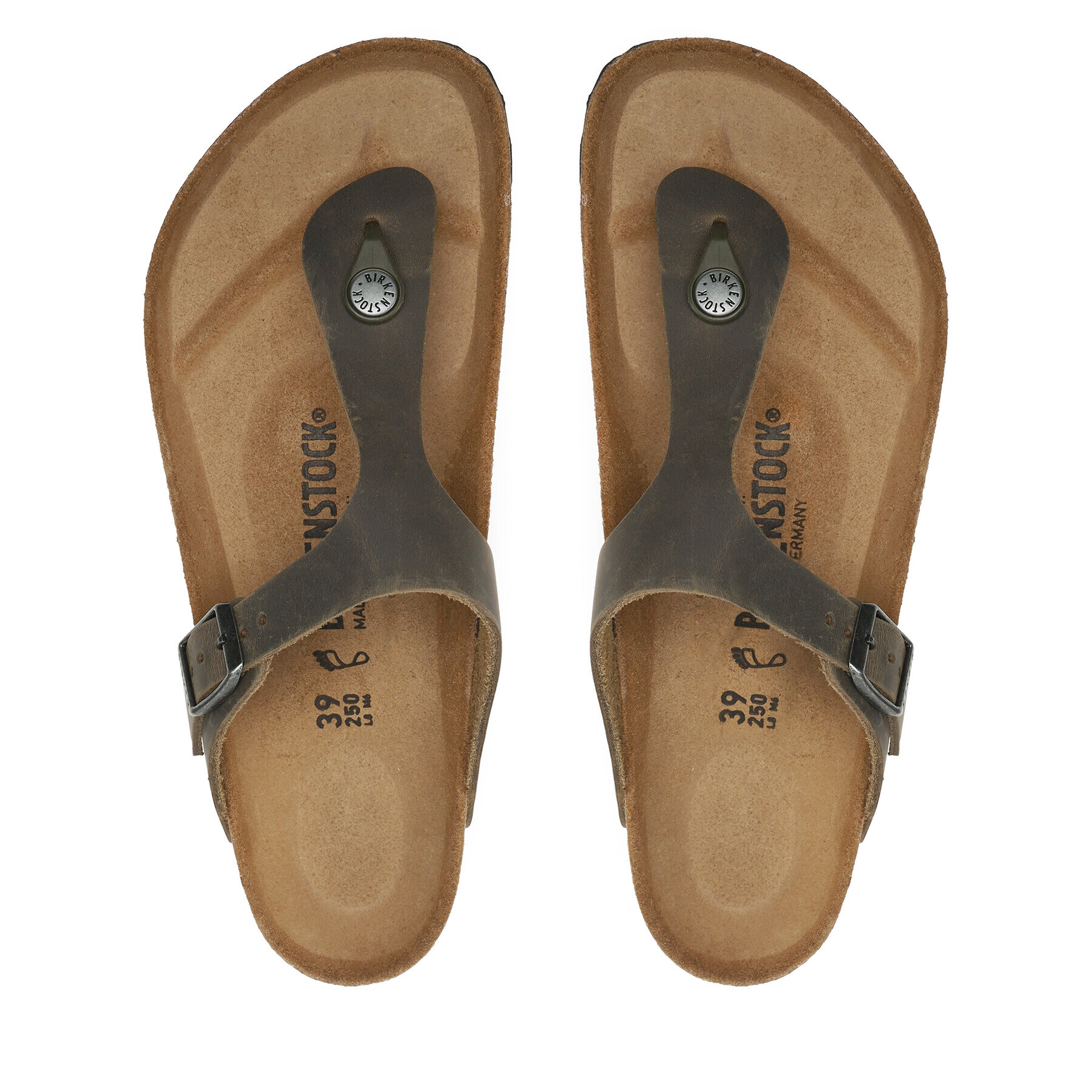 Birkenstock Japonke Gizeh Bs 1019327 Khaki - Pepit.si