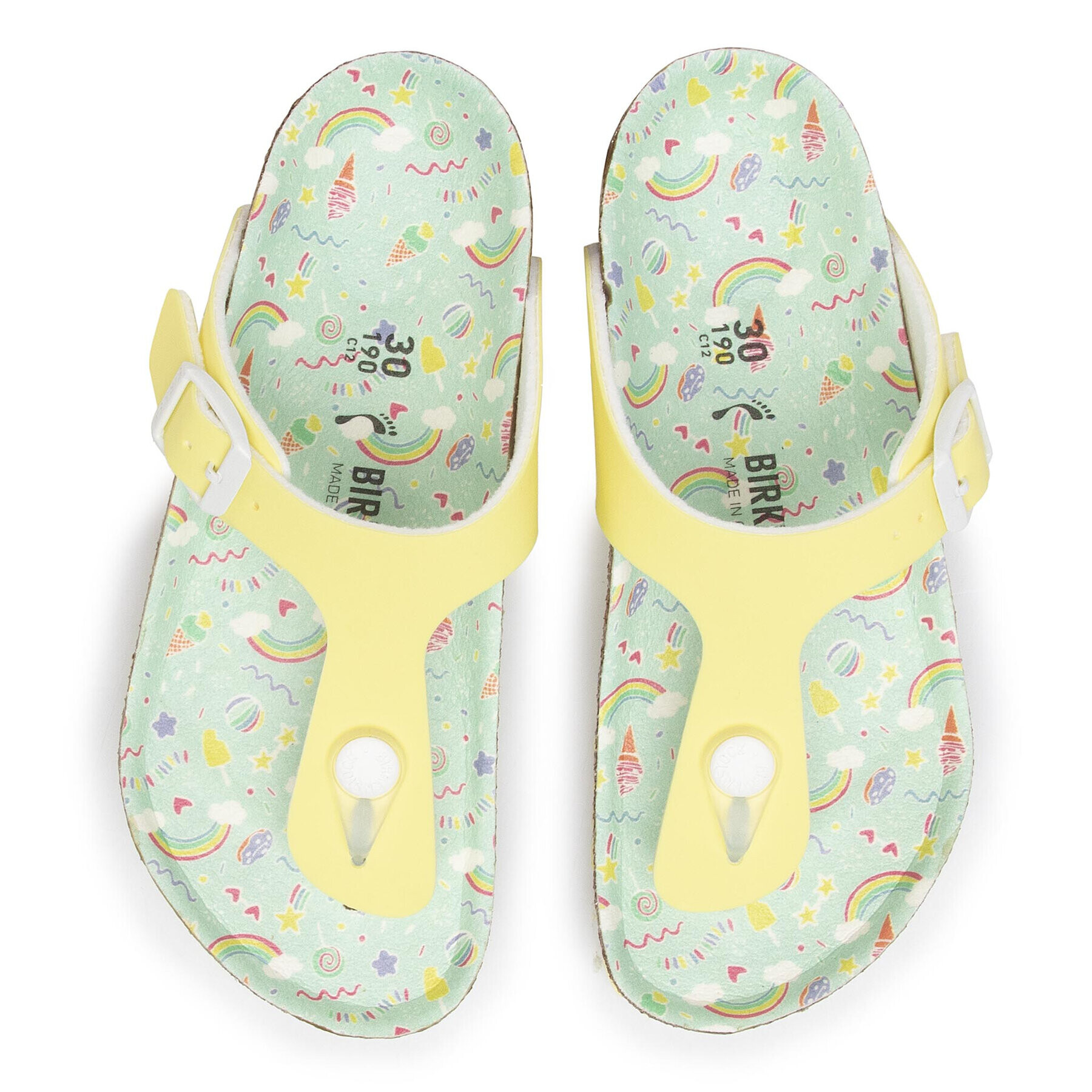 Birkenstock Japonke Gizeh Kids BS 1016031 Rumena - Pepit.si