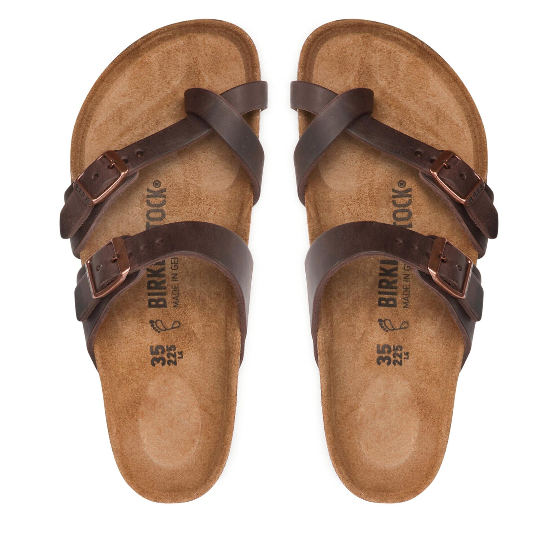 Birkenstock Japonke Mayari 0171321 Rjava - Pepit.si