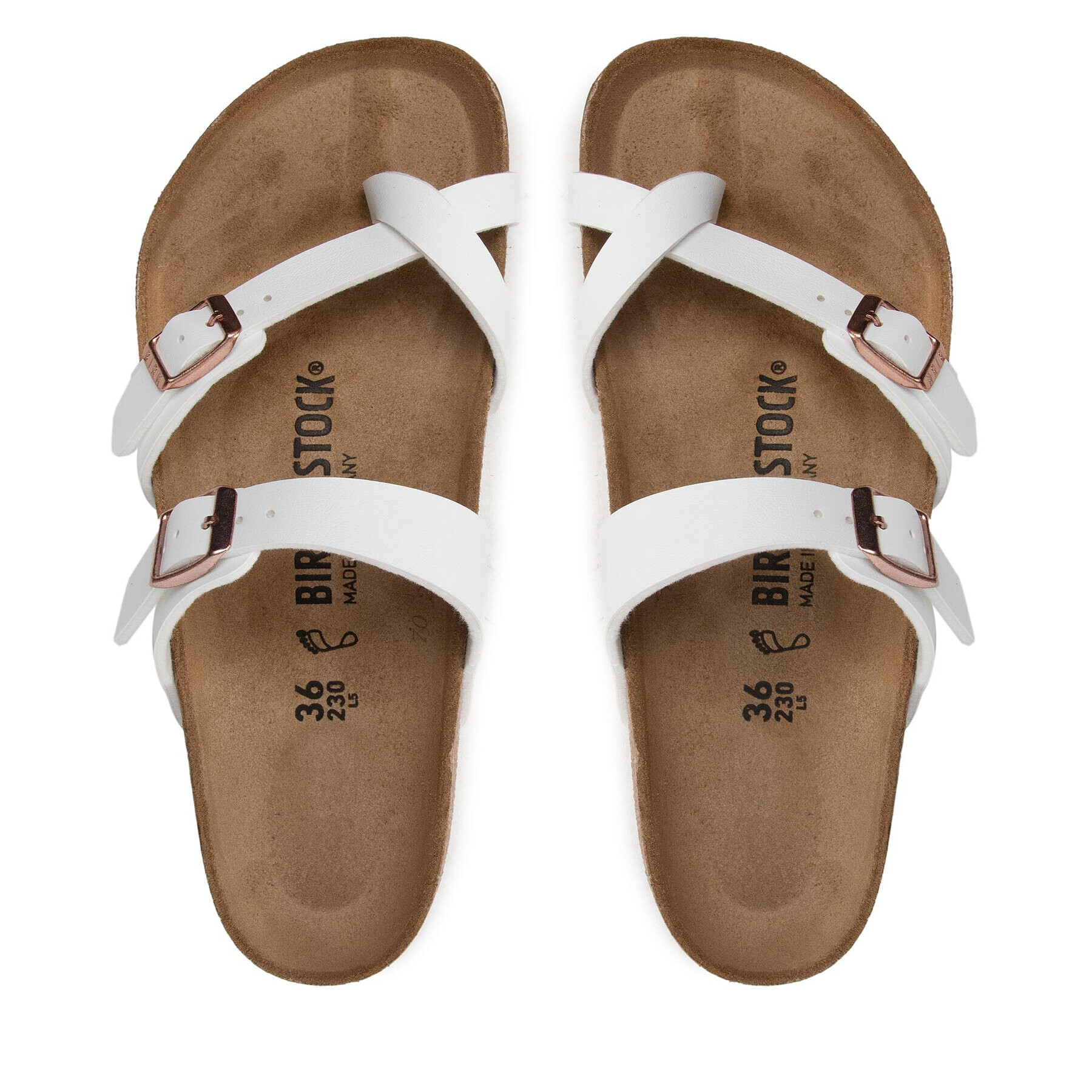 Birkenstock Japonke Mayari 1014190 Bela - Pepit.si