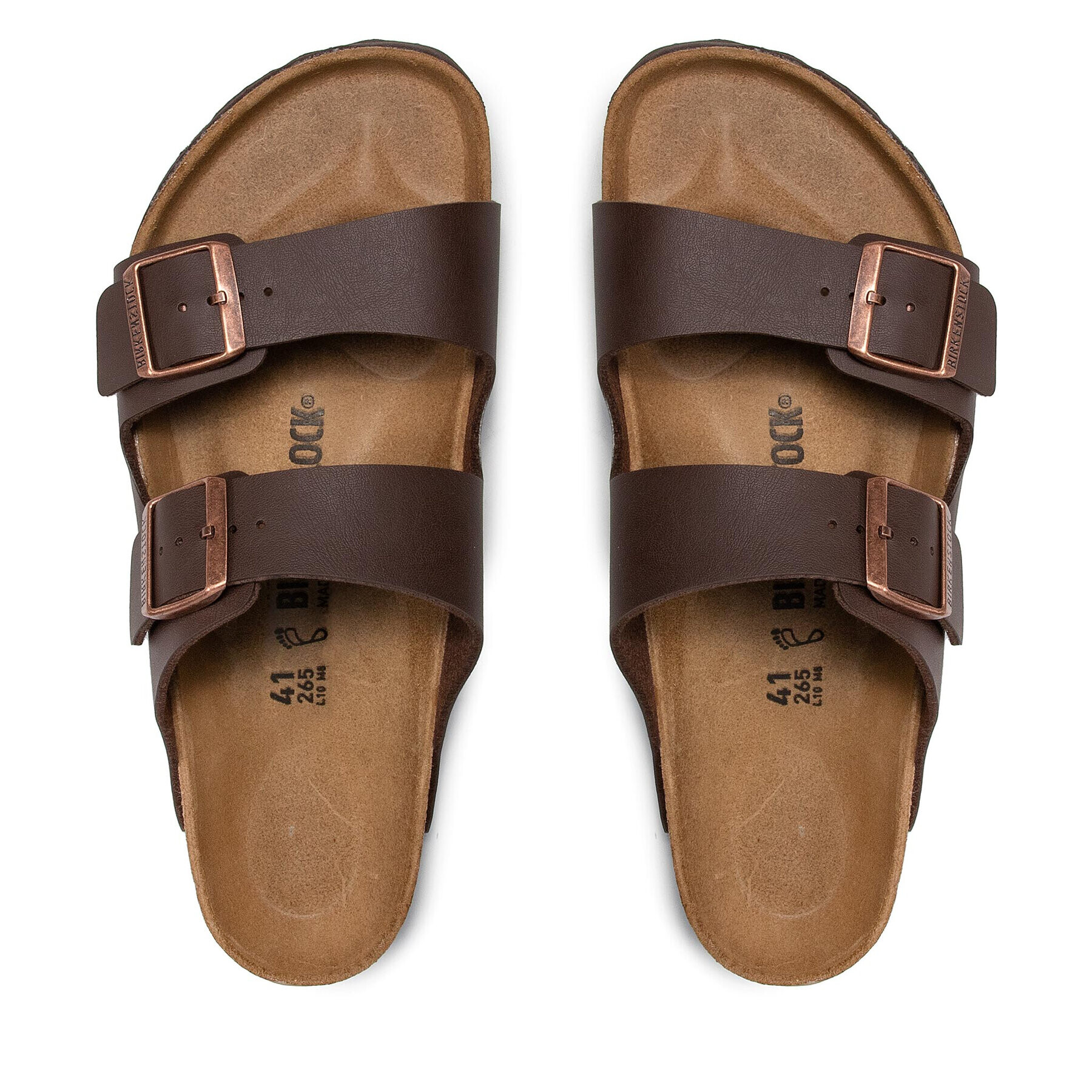 Birkenstock Natikači Arizona 0051701 Rjava - Pepit.si