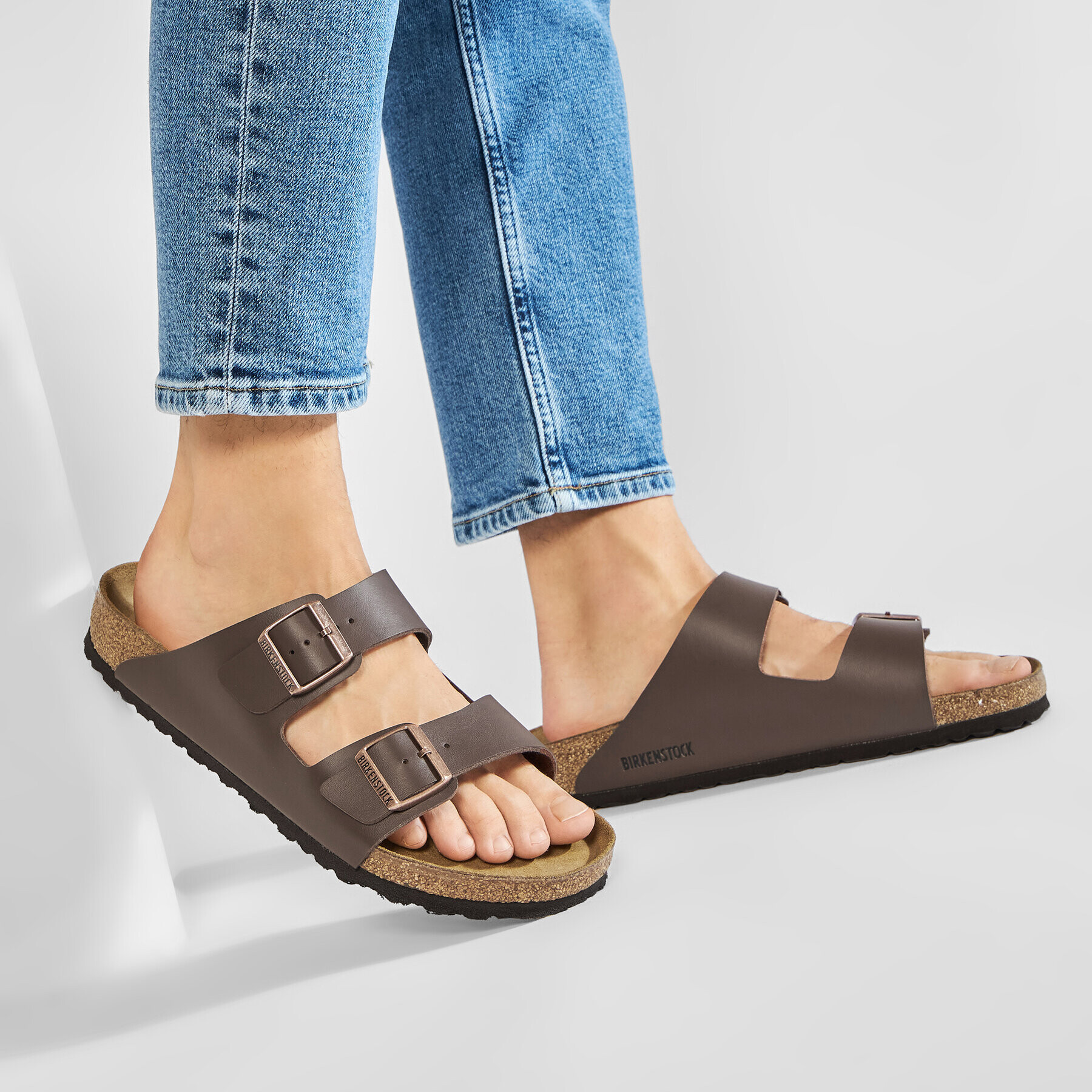 Birkenstock Natikači Arizona 0051701 Rjava - Pepit.si