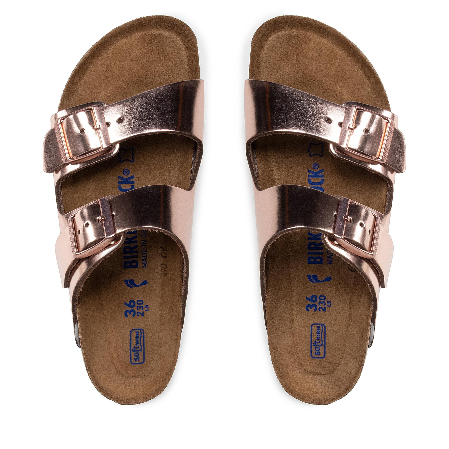 Birkenstock Natikači Arizona 0952093 Zlata - Pepit.si