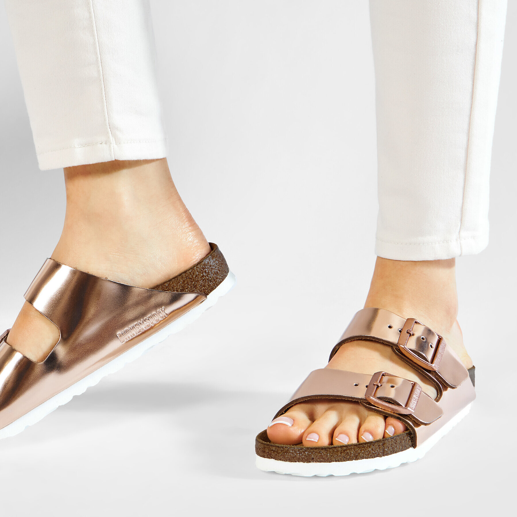 Birkenstock Natikači Arizona 0952093 Zlata - Pepit.si