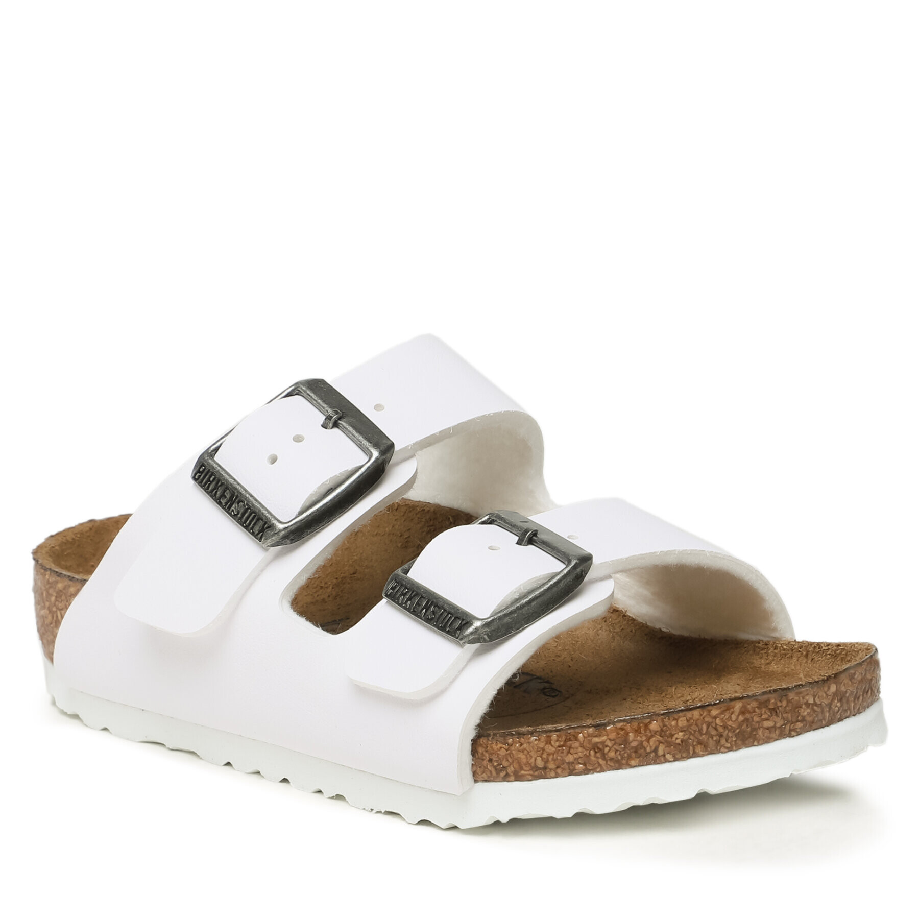 Birkenstock Natikači Arizona 1016934 Bela - Pepit.si