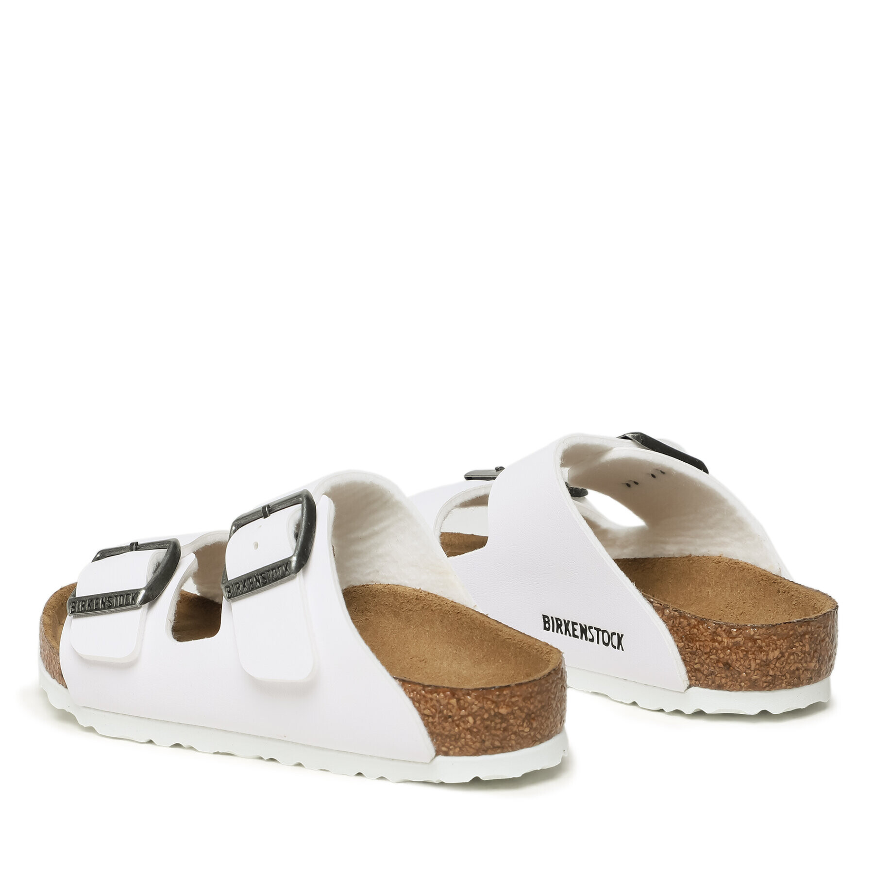 Birkenstock Natikači Arizona 1016934 Bela - Pepit.si