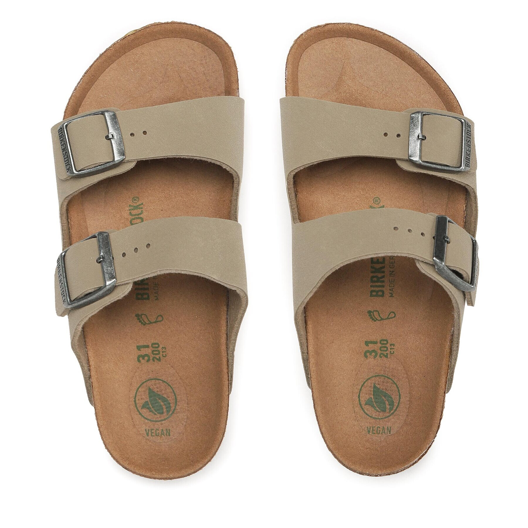 Birkenstock Natikači Arizona 1023421 Khaki - Pepit.si