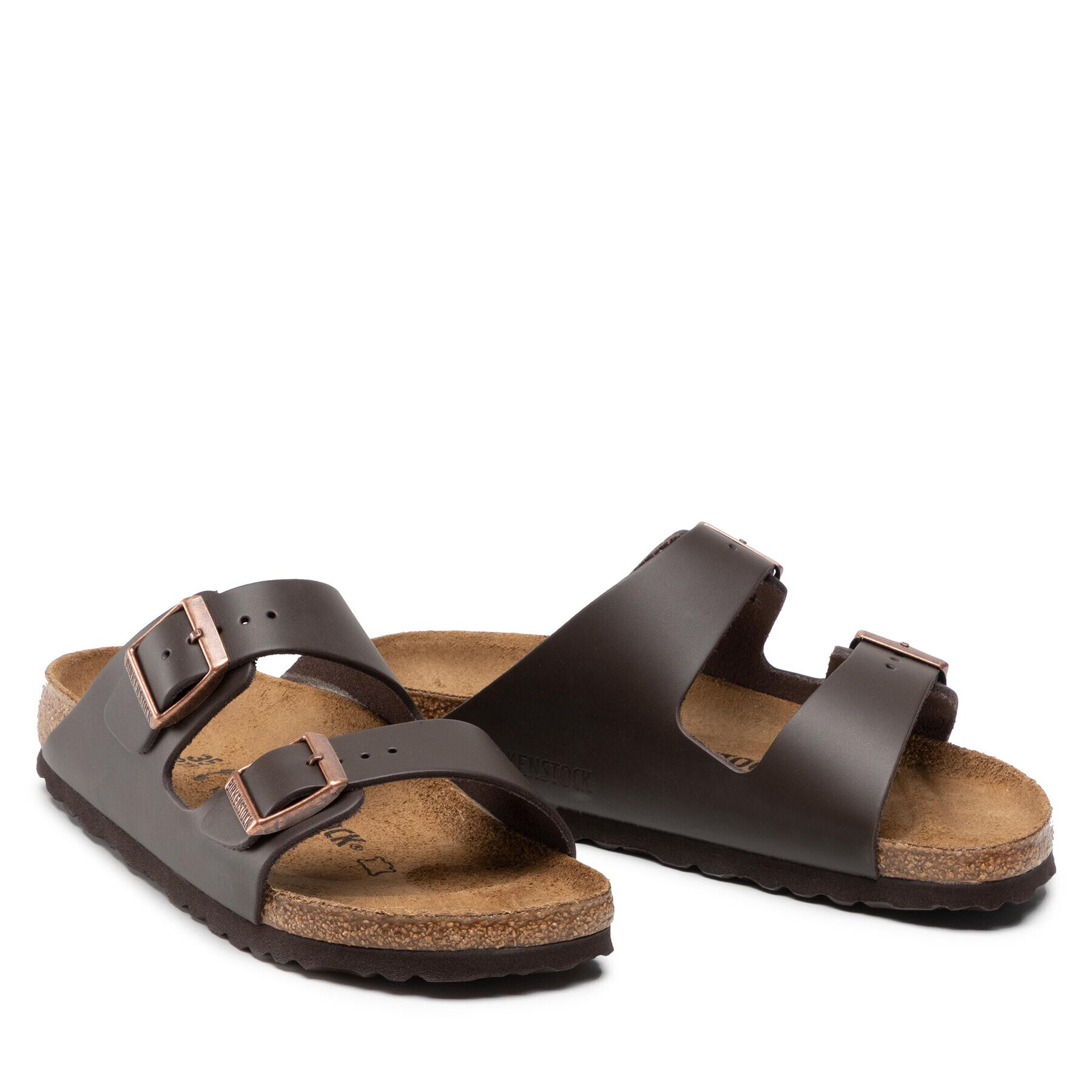 Birkenstock Natikači Arizona Bs 0051103 Rjava - Pepit.si