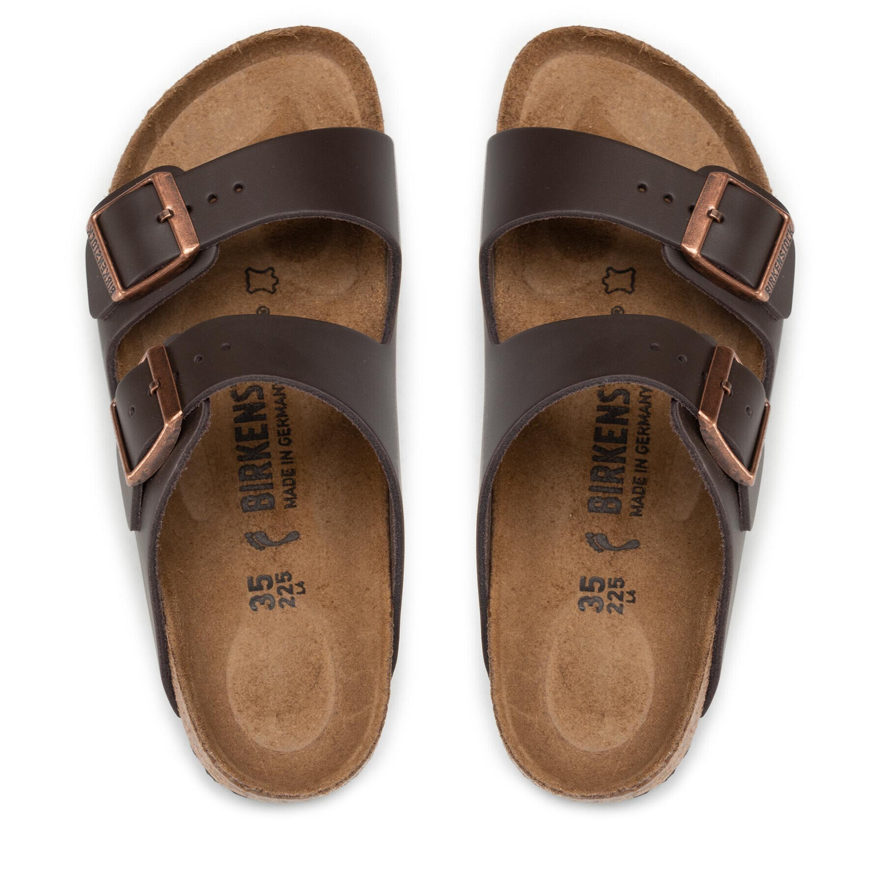 Birkenstock Natikači Arizona Bs 0051103 Rjava - Pepit.si