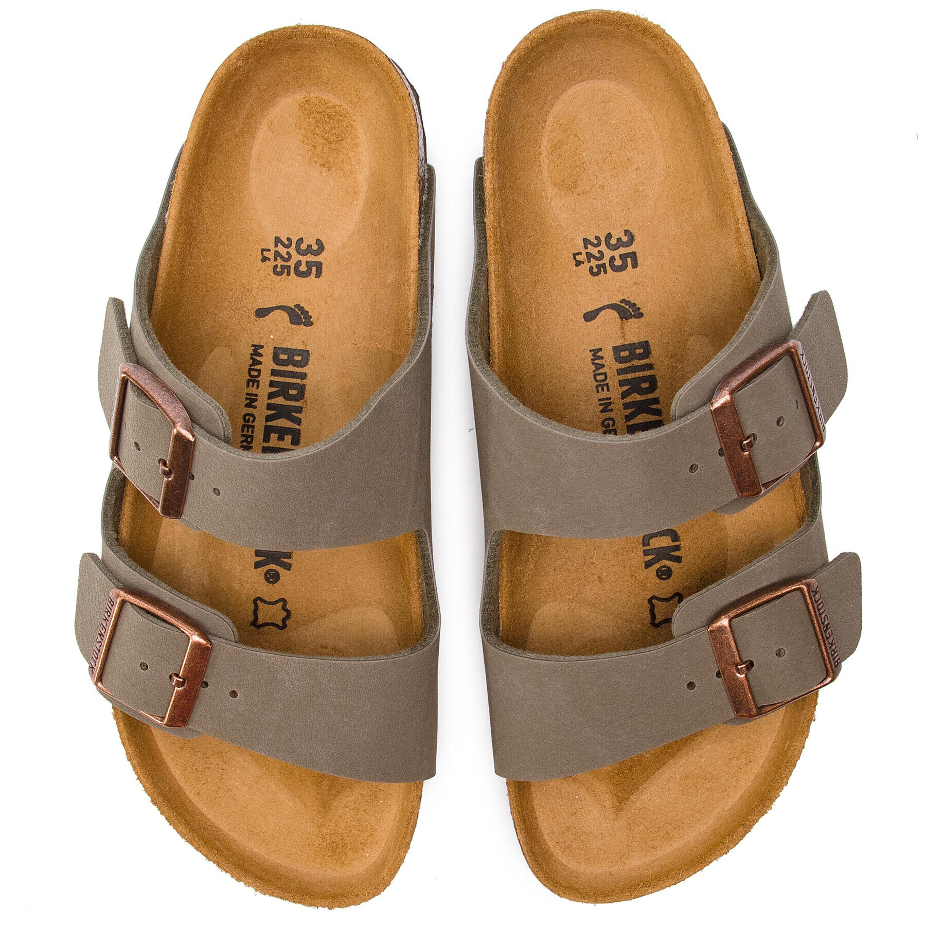 Birkenstock Natikači Arizona Bs 0151213 Siva - Pepit.si