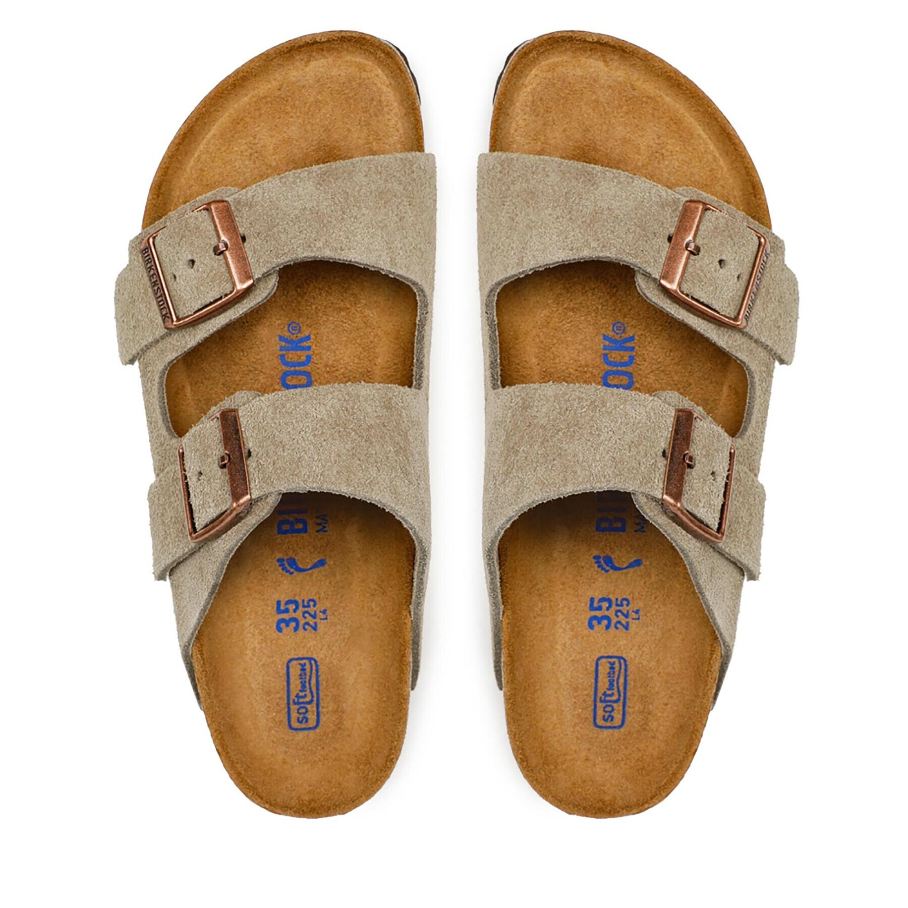 Birkenstock Natikači Arizona Bs 0951303 Khaki - Pepit.si