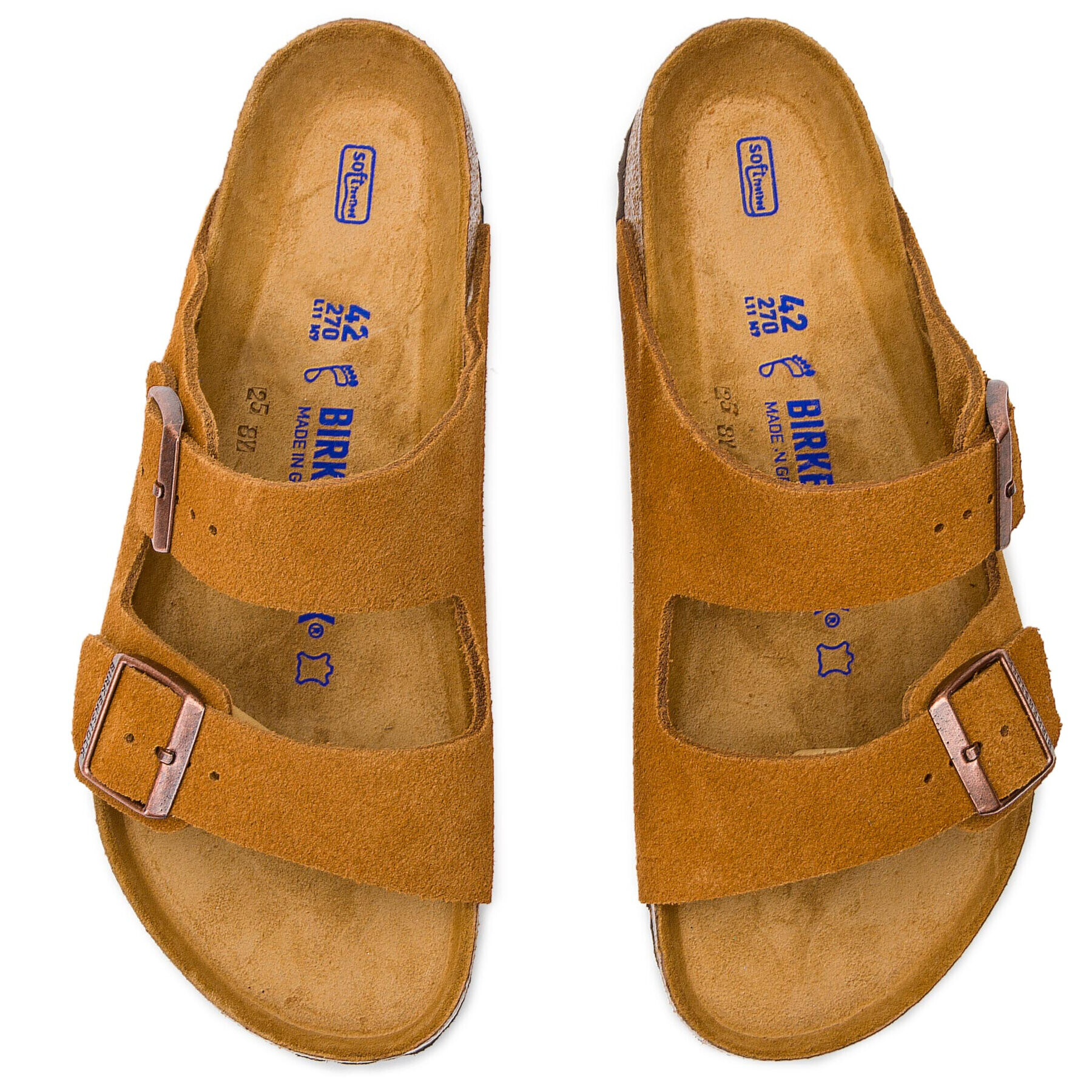 Birkenstock Natikači Arizona Bs 1009526 Rjava - Pepit.si