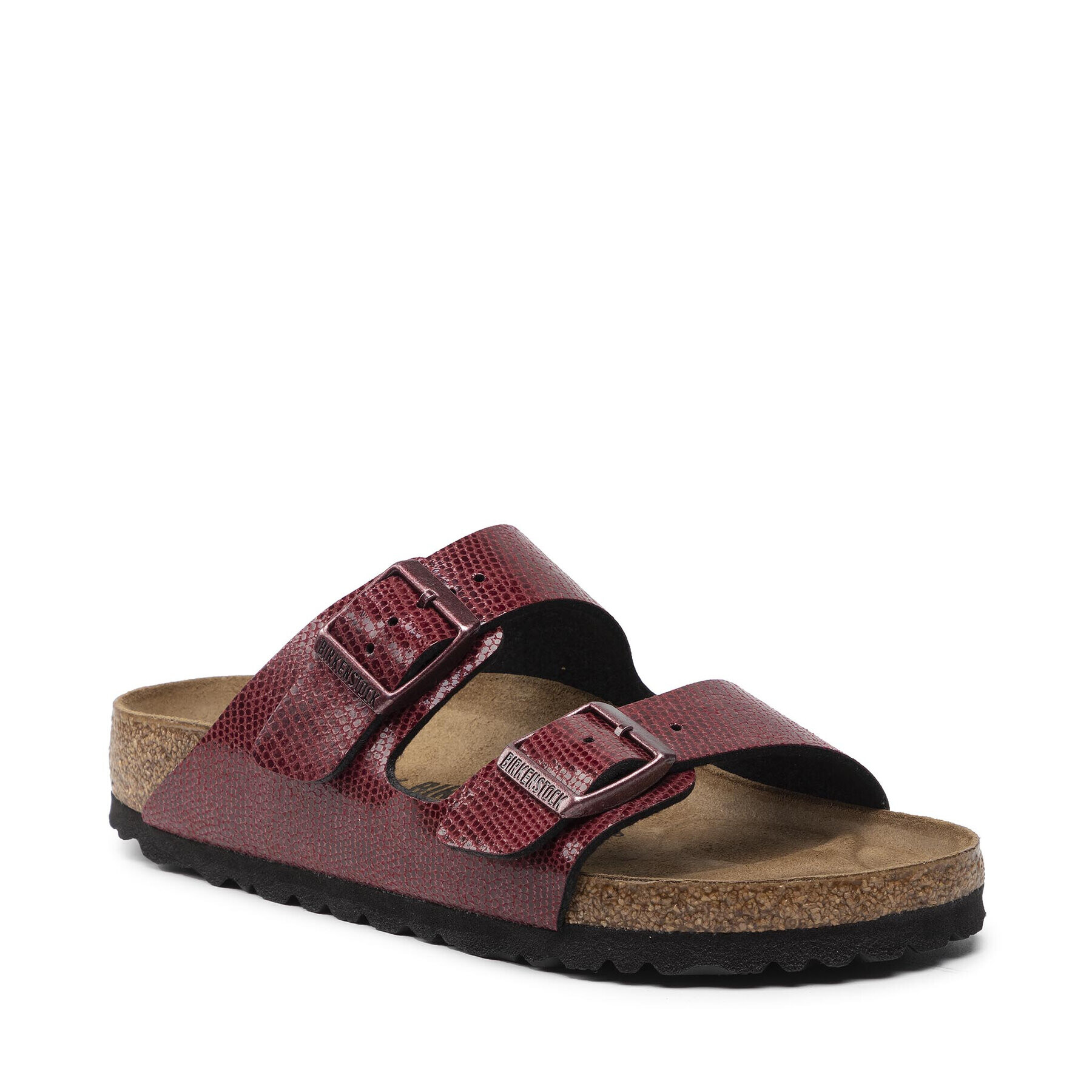 Birkenstock Natikači Arizona Bs 1020122 Bordo rdeča - Pepit.si