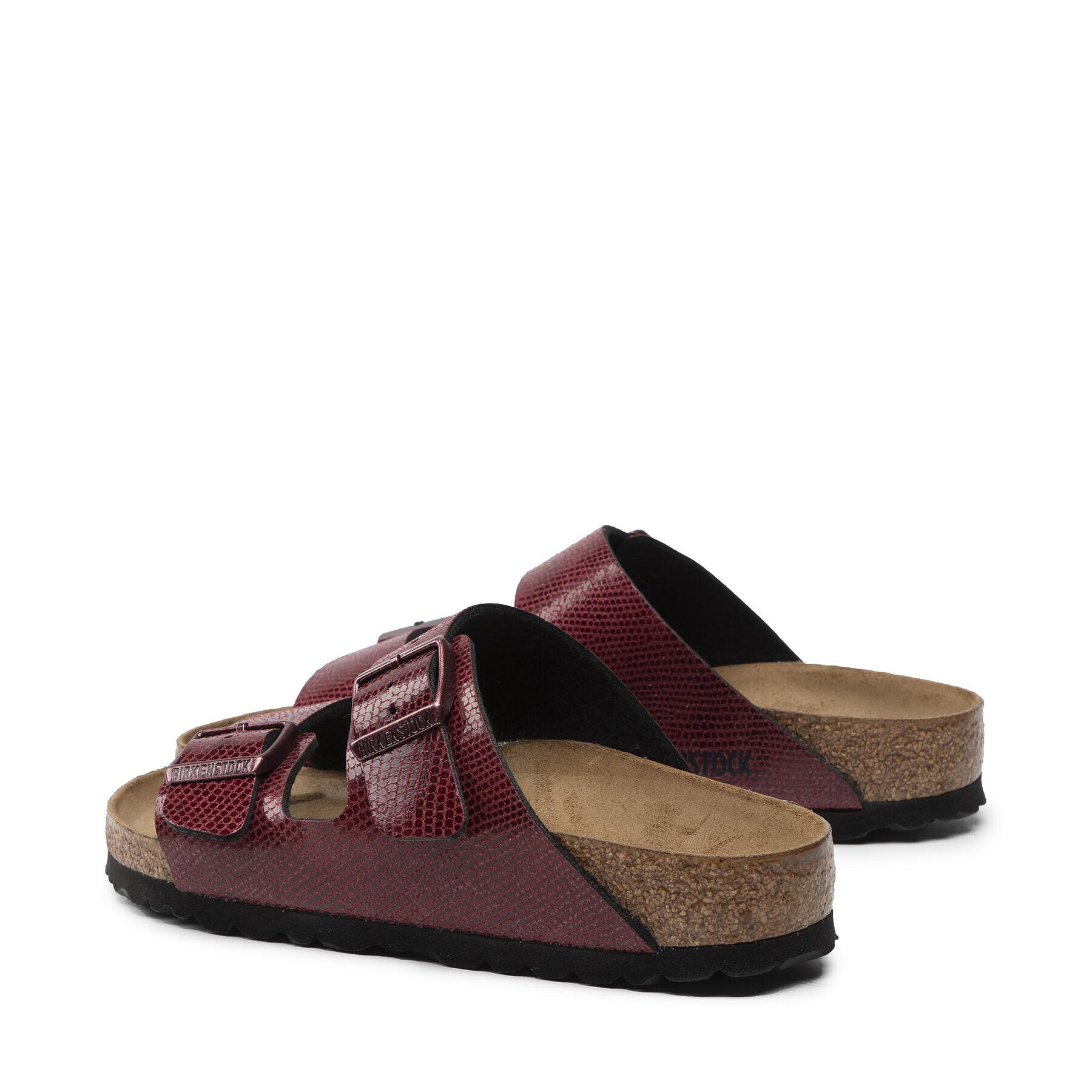 Birkenstock Natikači Arizona Bs 1020122 Bordo rdeča - Pepit.si