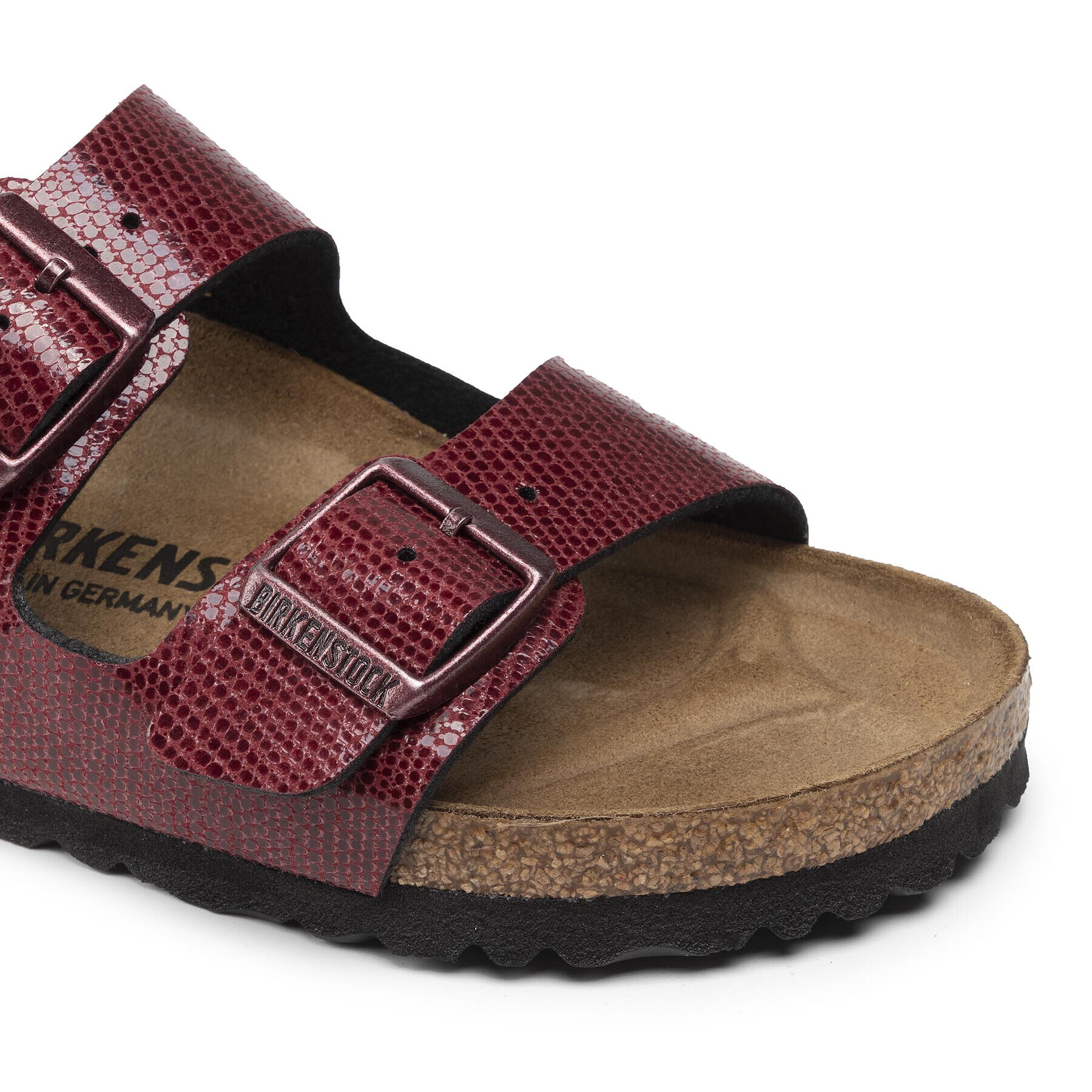 Birkenstock Natikači Arizona Bs 1020122 Bordo rdeča - Pepit.si