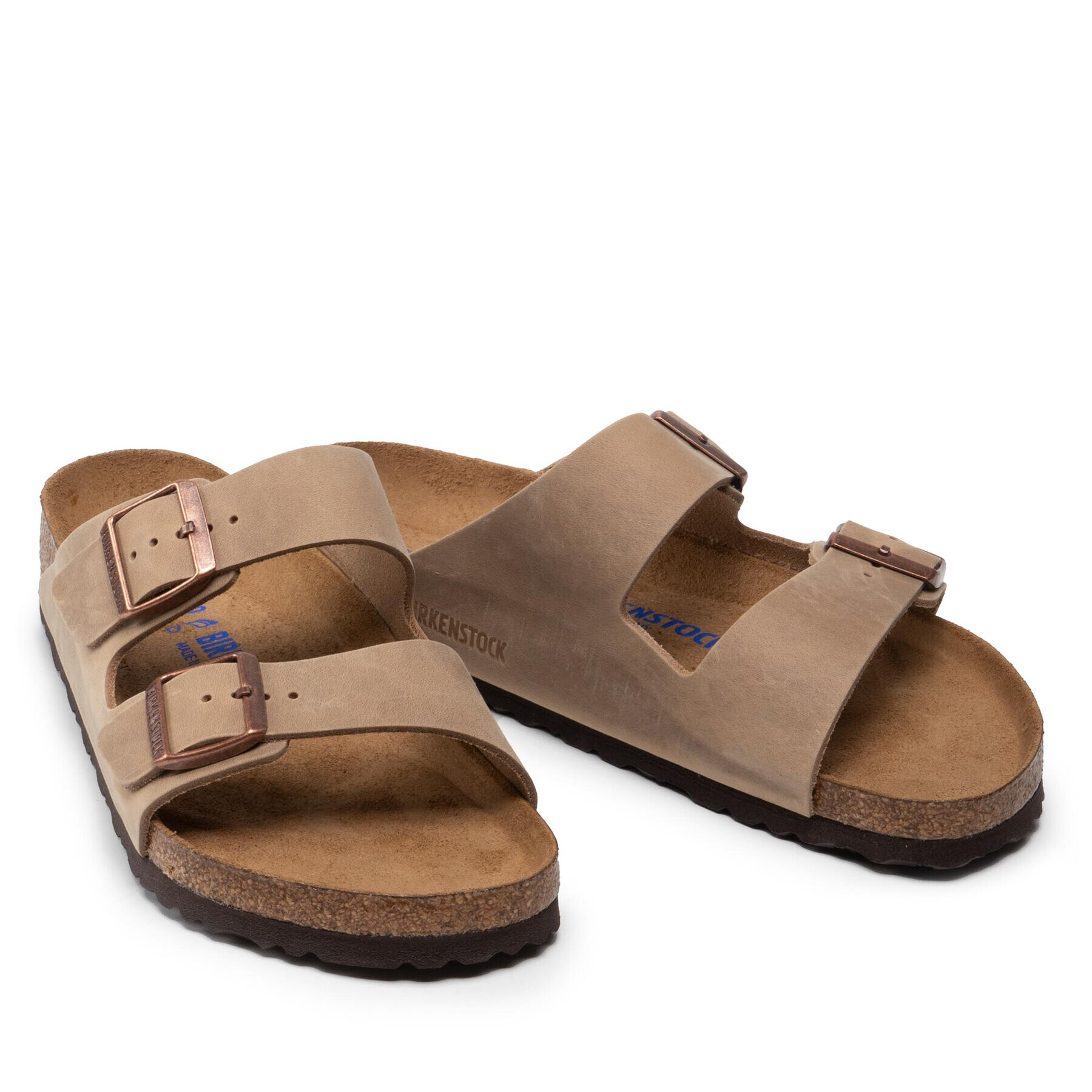 Birkenstock Natikači Arizona Bs Narrow Fit 0552811 Rjava - Pepit.si