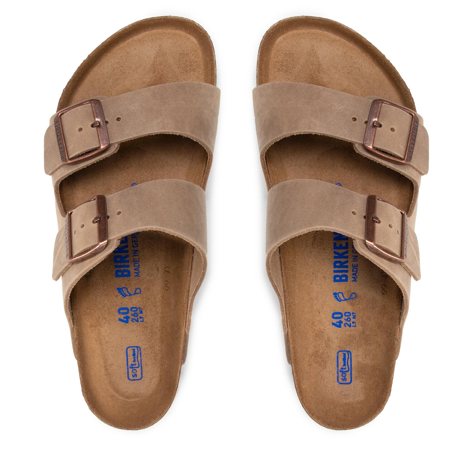 Birkenstock Natikači Arizona Bs Narrow Fit 0552811 Rjava - Pepit.si