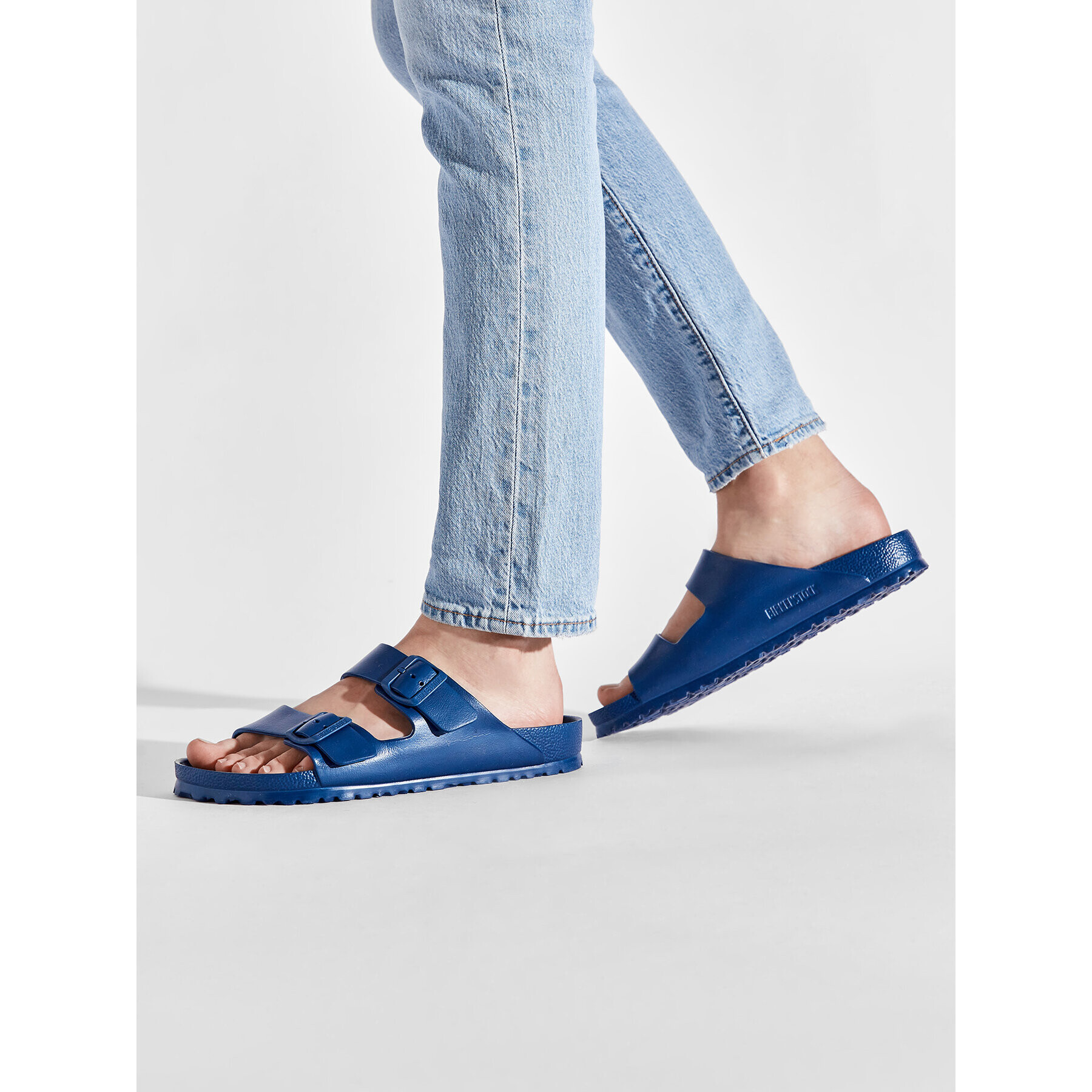 Birkenstock Natikači Arizona Eva 1019051 Mornarsko modra - Pepit.si