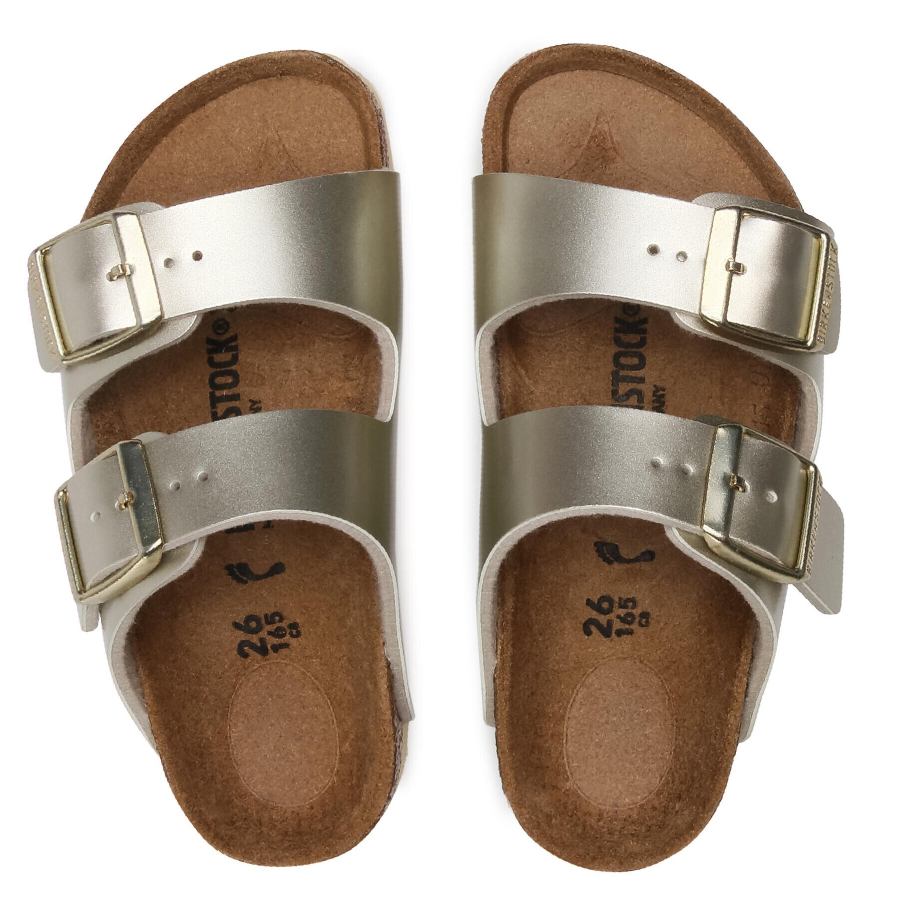 Birkenstock Natikači Arizona Kids 1014841 Zlata - Pepit.si